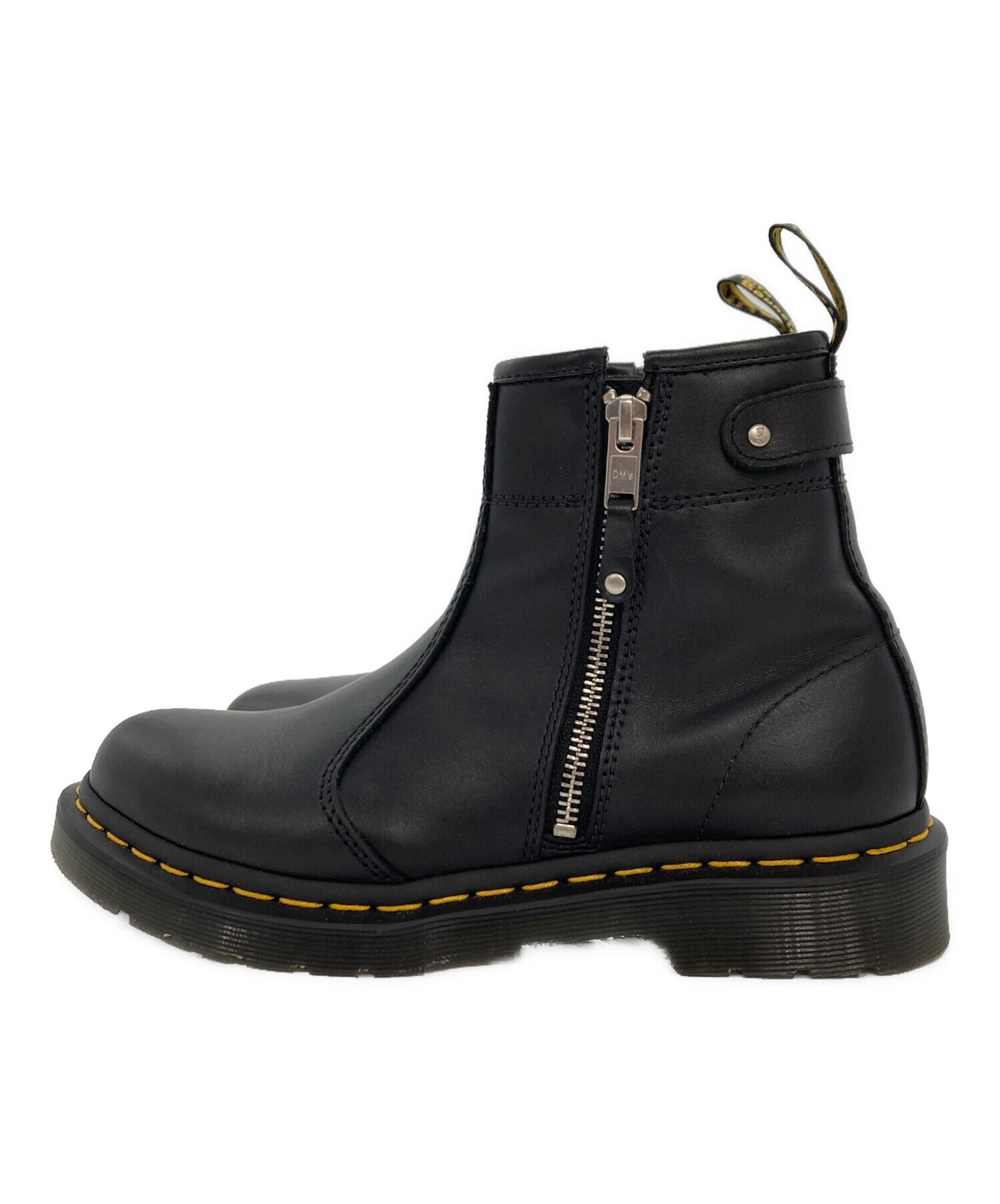 【未使用に近い】 Dr.Martens ブーツ サイドジップ 厚底 ブラック 黒 中古・古着通販】Dr.Martens (ドクターマーチン) TWIN ZIP サイド