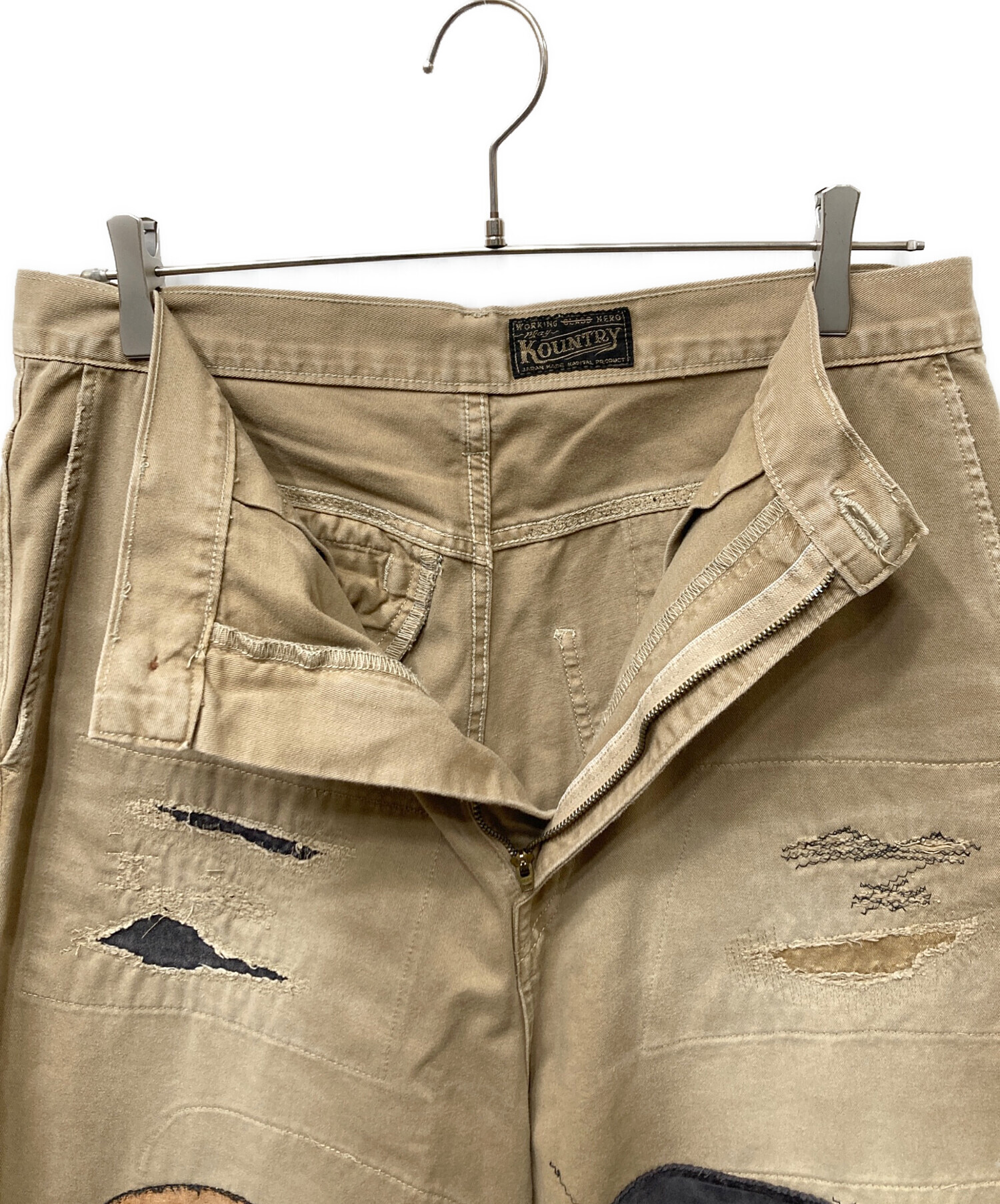 ＊KAPITAL キャピタル SURF ワークパンツ チノパン 4/XL 日本製 中古・古着通販】KAPITAL (キャピタル) Katsuragi Port Baggy Pants