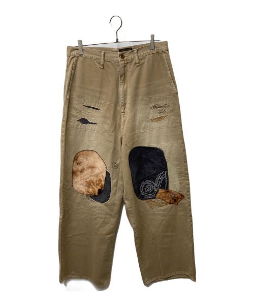 ＊KAPITAL キャピタル SURF ワークパンツ チノパン 4/XL 日本製 中古・古着通販】KAPITAL (キャピタル) Katsuragi Port Baggy Pants