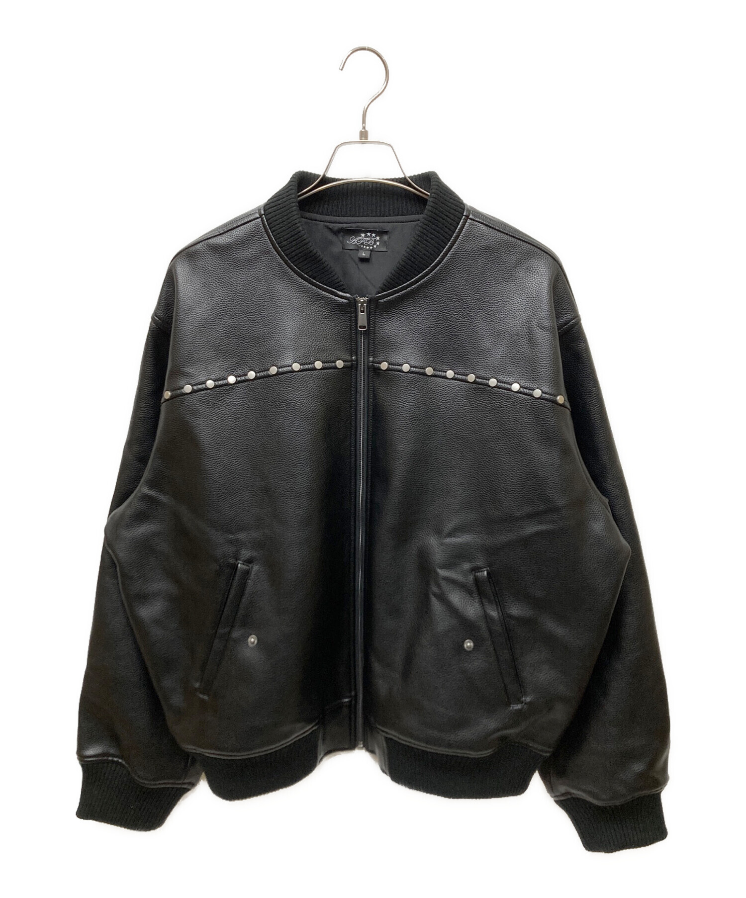 中古・古着通販】AFB (エーエフビー) STUDDED BOMBER JACKET ボンバー