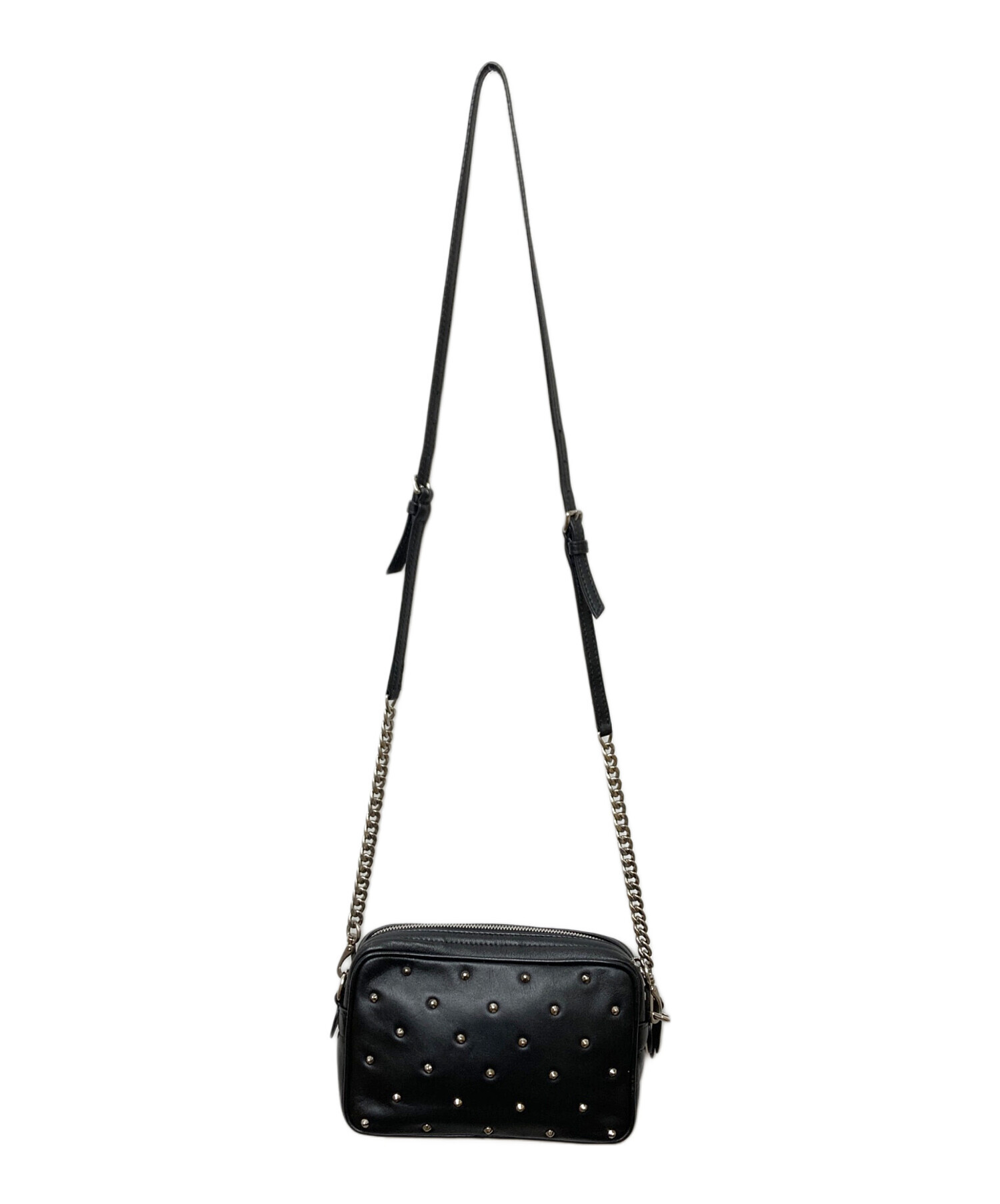中古・古着通販】miu miu (ミュウミュウ) スタッズショルダーバッグ