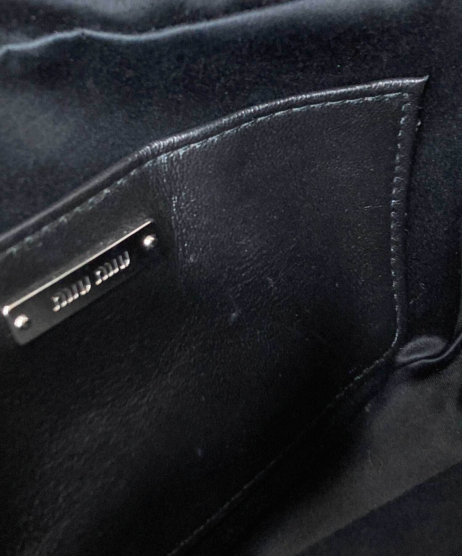 中古・古着通販】miu miu (ミュウミュウ) スタッズショルダーバッグ