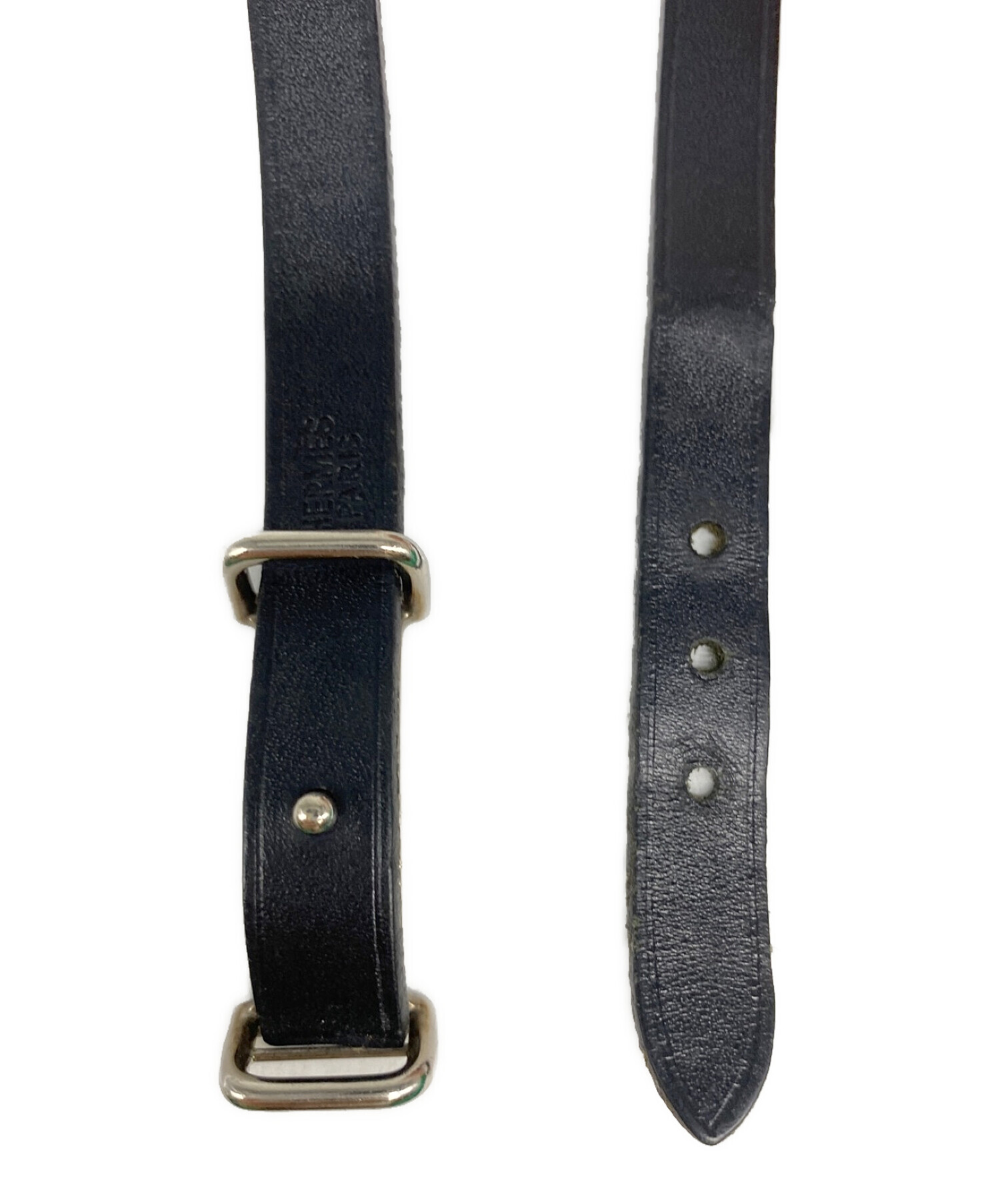 HERMES レザー ブレスレット　ブラック レザーブレスレット 《トレンチ》 - ブラック | Hermès - エルメス