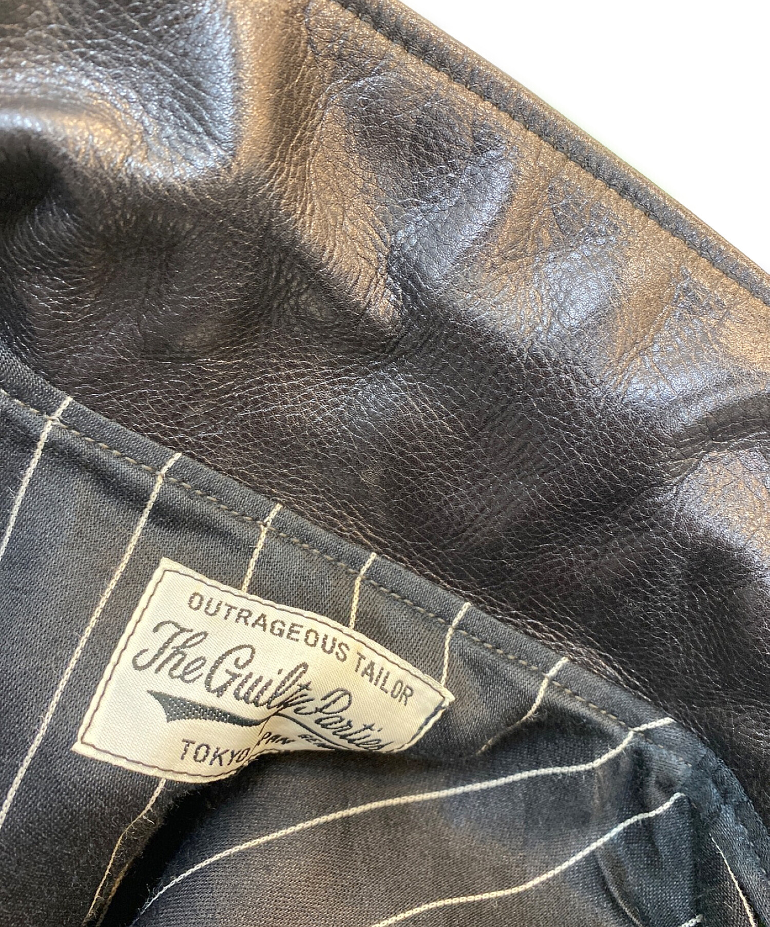 中古・古着通販】WACKO MARIA (ワコマリア) レザー切り替えウール 
