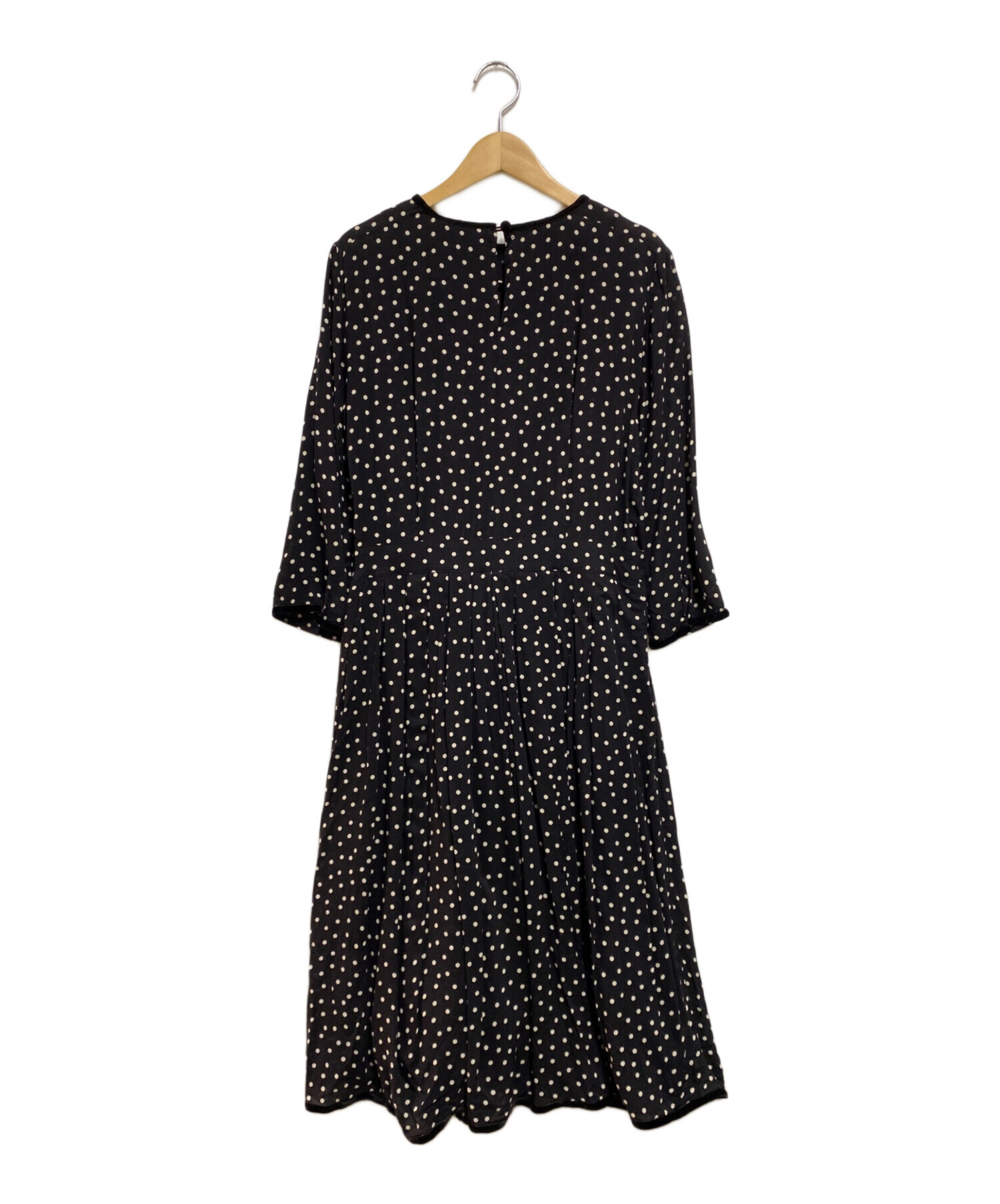 中古・古着通販】SINME (シンメ) ドットロングシャツワンピース