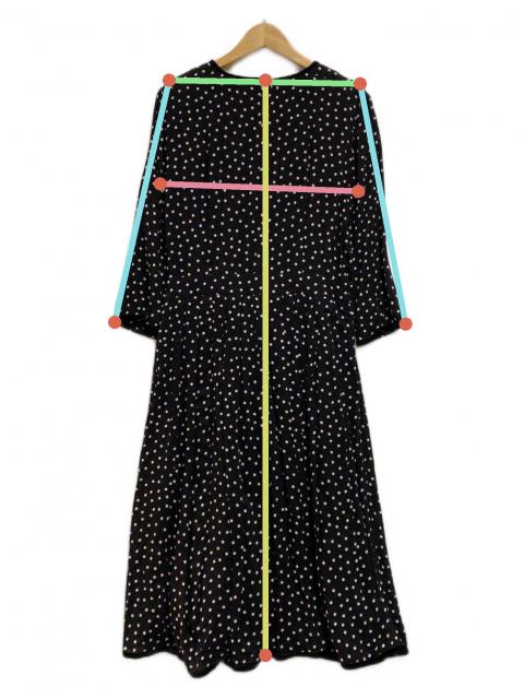 中古・古着通販】SINME (シンメ) ドットロングシャツワンピース