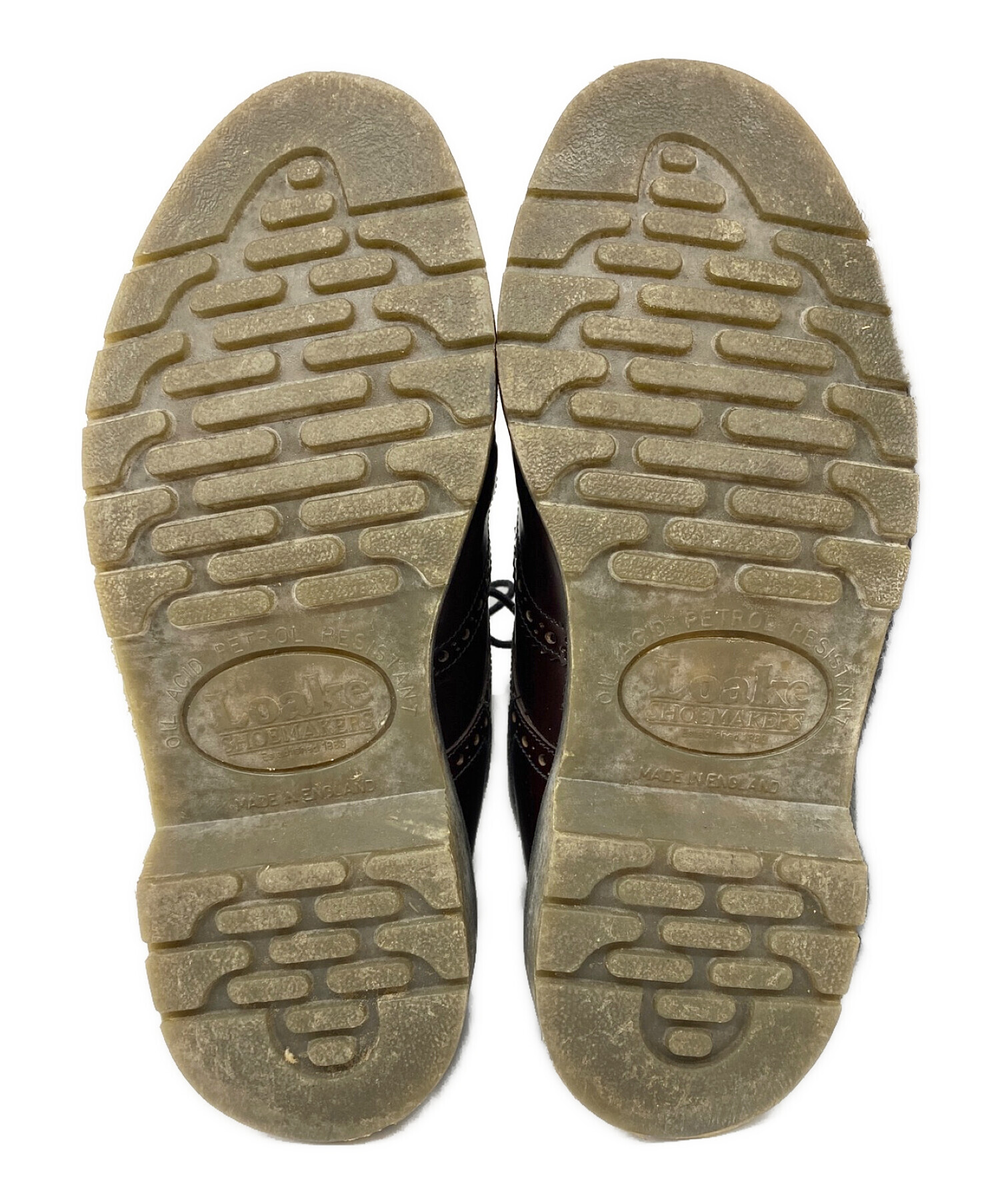 中古・古着通販】LOAKE (ローク) ウィングチップブーツ ブラウン