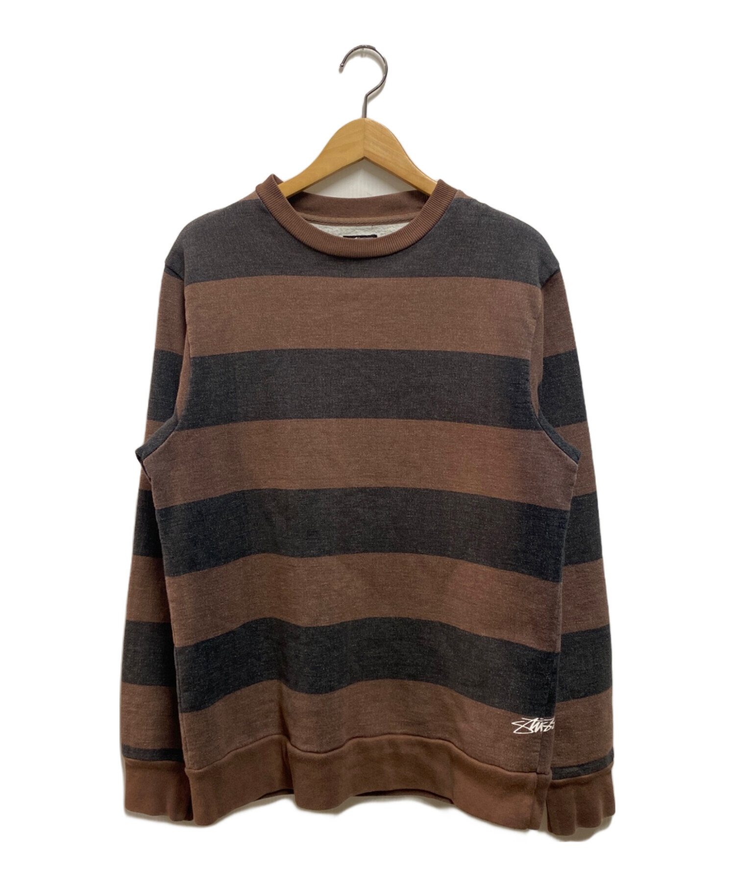 STUSSY トレーナー ブラウン Stüssy ブラウン スウェット Lサイズ
