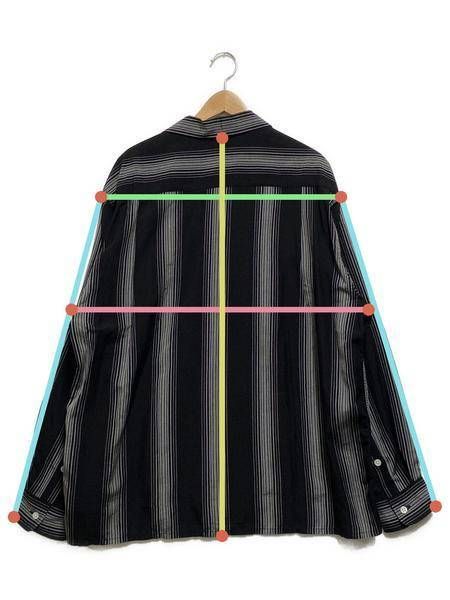中古・古着通販】WACKO MARIA (ワコマリア) STRIPED OPEN COLLAR SHIRT