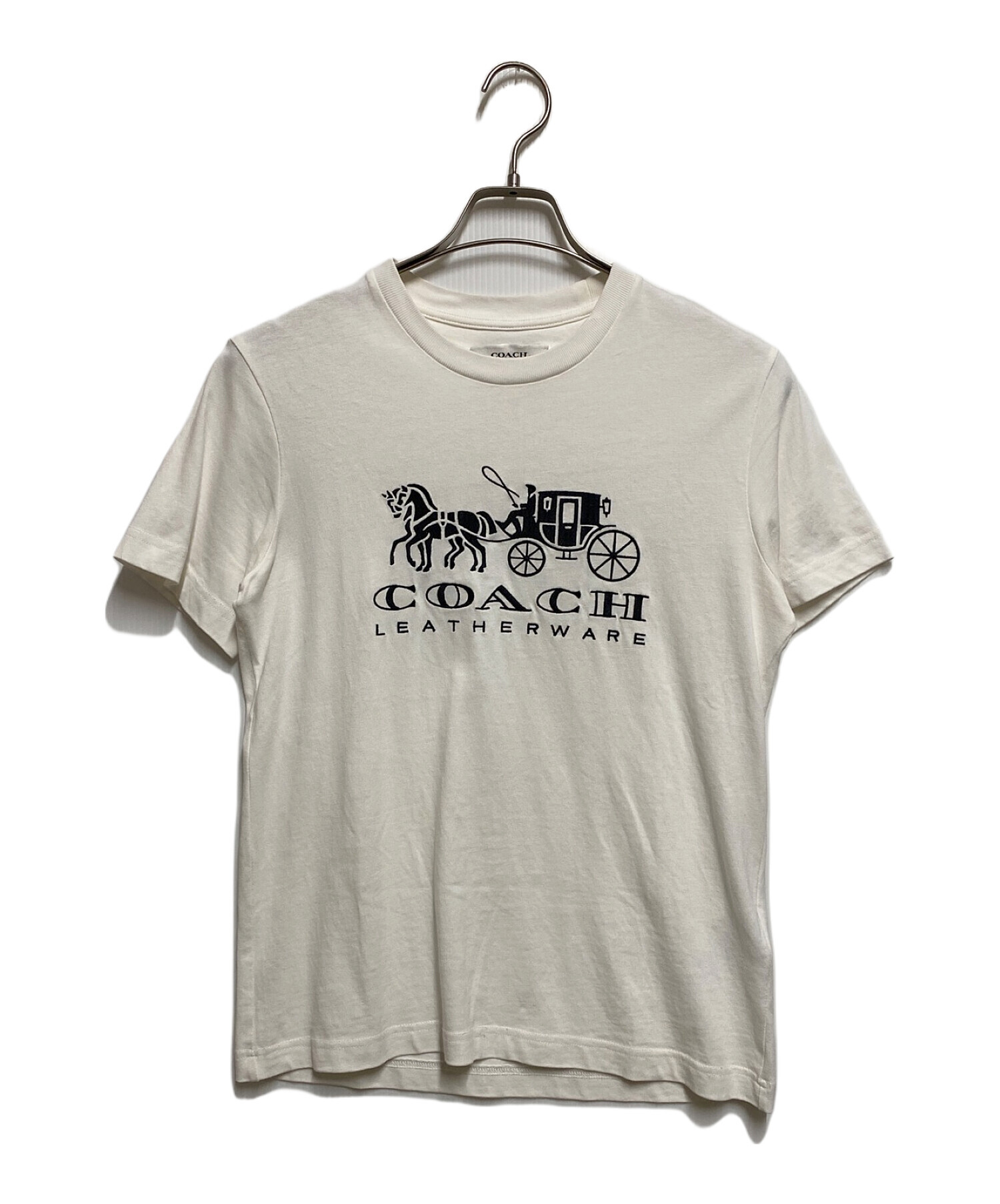 中古・古着通販】COACH (コーチ) Tシャツ ホワイト サイズ:S 中古・古着通販】COACH (コーチ) Tシャツ ホワイト サイズ:S