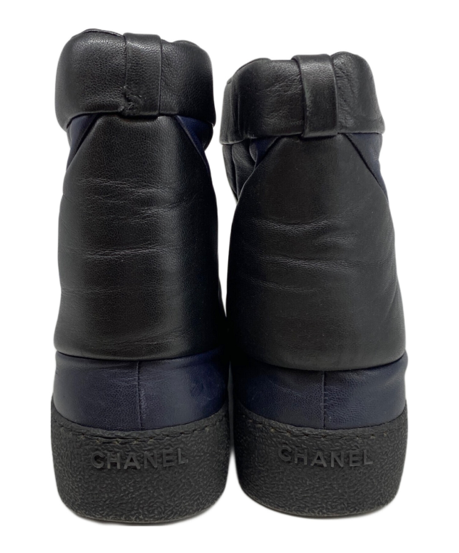 中古・古着通販】CHANEL (シャネル) キルティングショートブーツ
