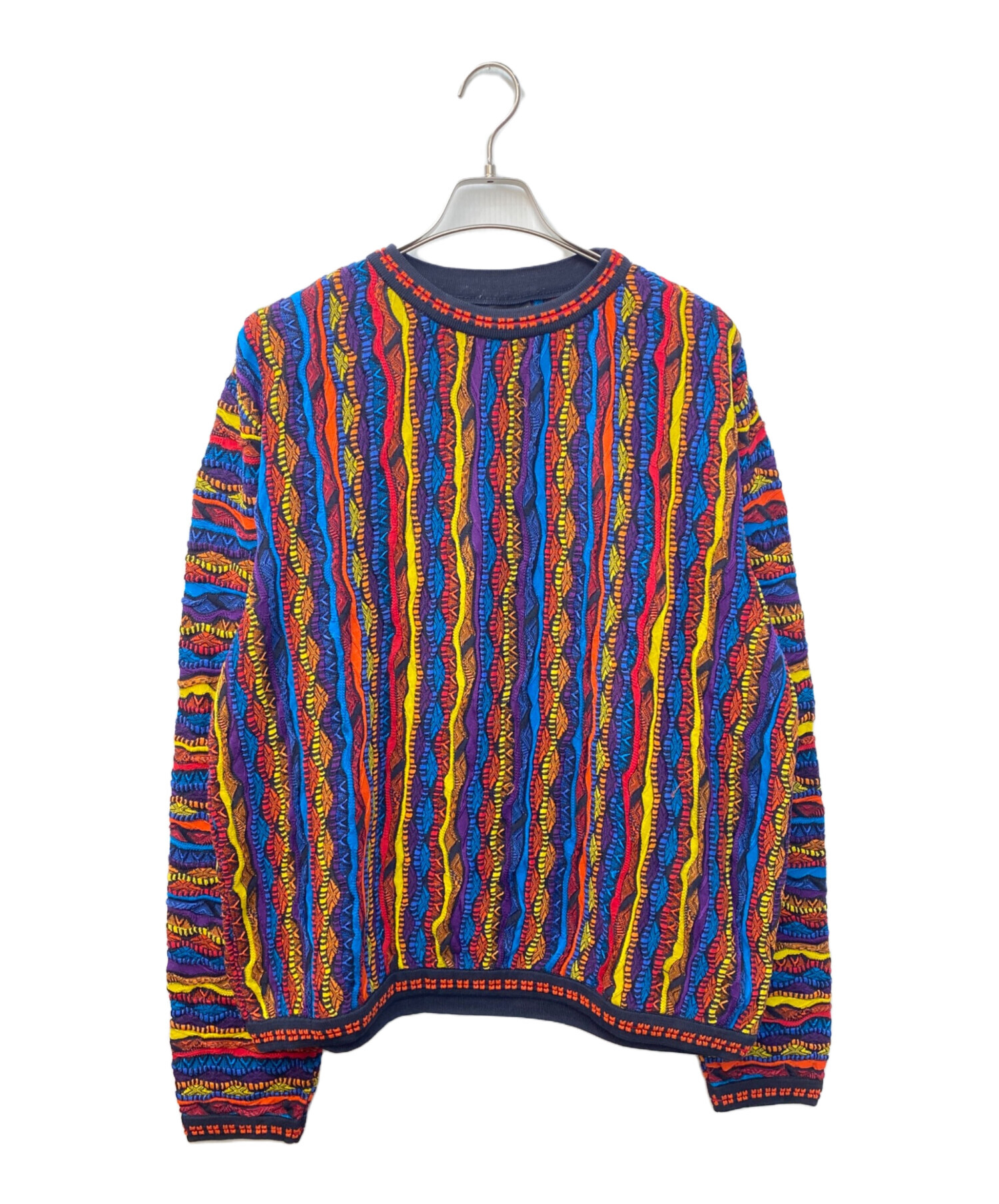 中古・古着通販】Coogi (クージー) 3Dニット マルチカラー サイズ:XL