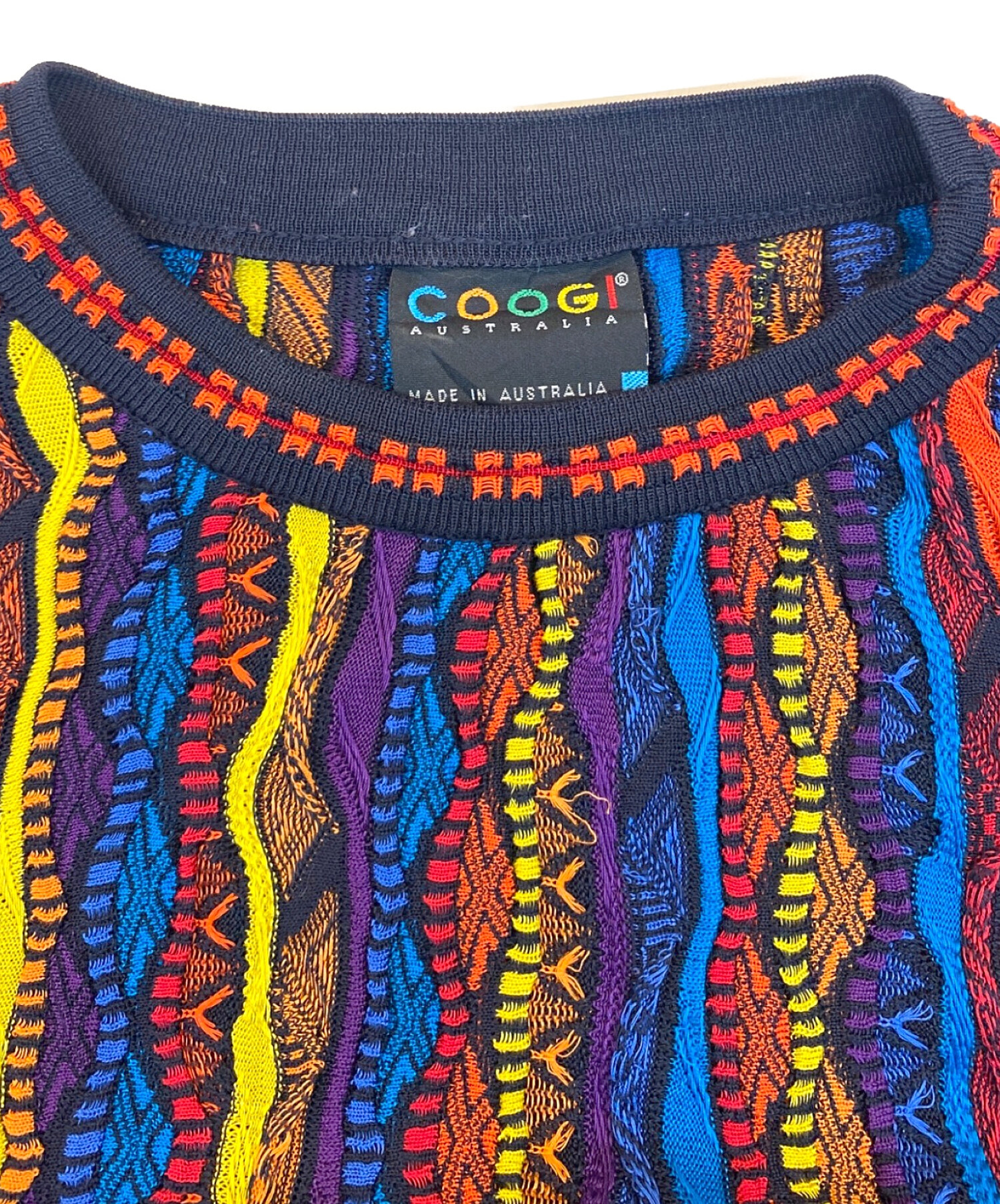 中古・古着通販】Coogi (クージー) 3Dニット マルチカラー サイズ:XL