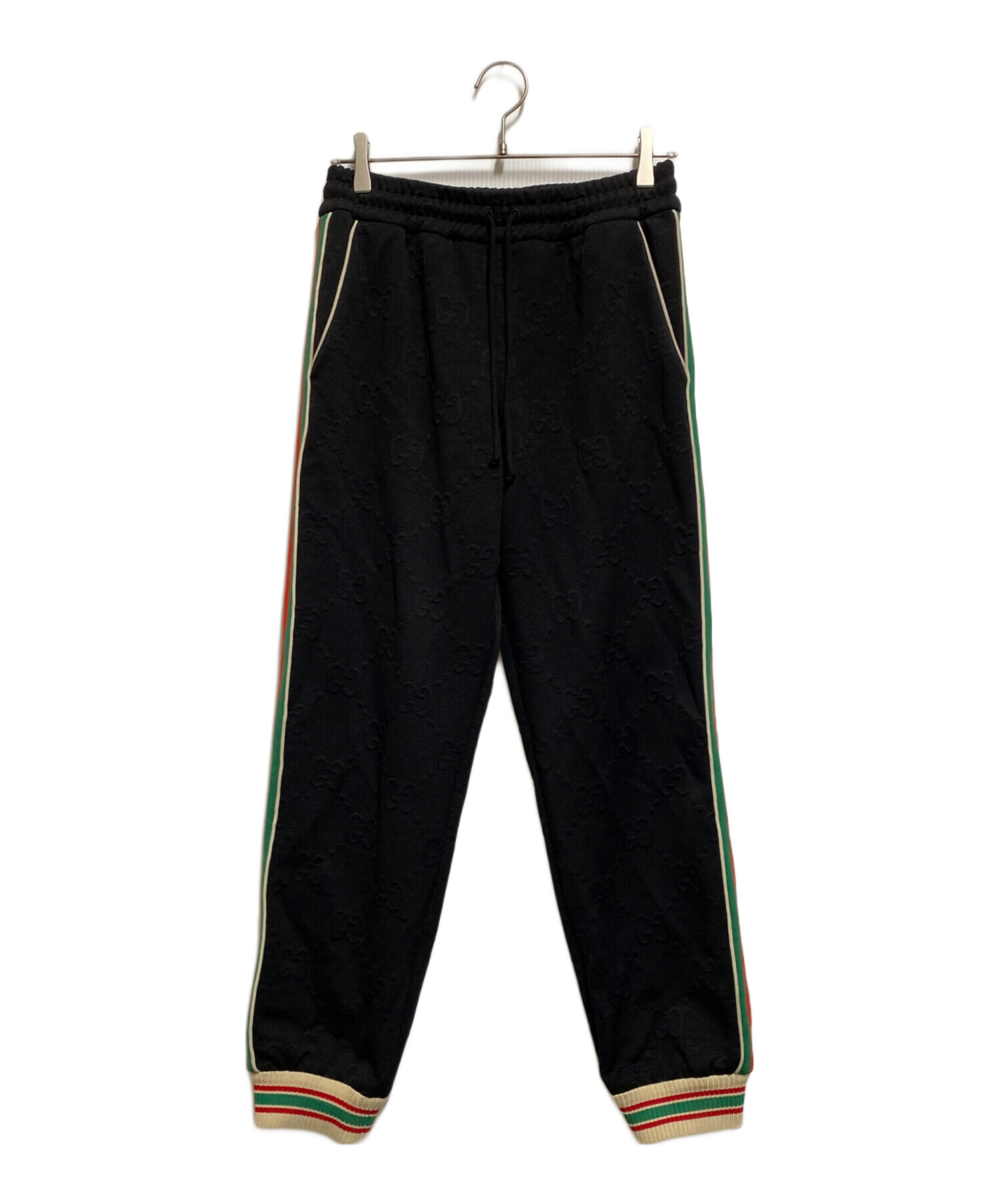 D*n様 m*a様 GUCCI GGジャカード ジョギングパンツ ブラック 中古・古着通販】GUCCI (グッチ) GGジャージージャカードジョギング