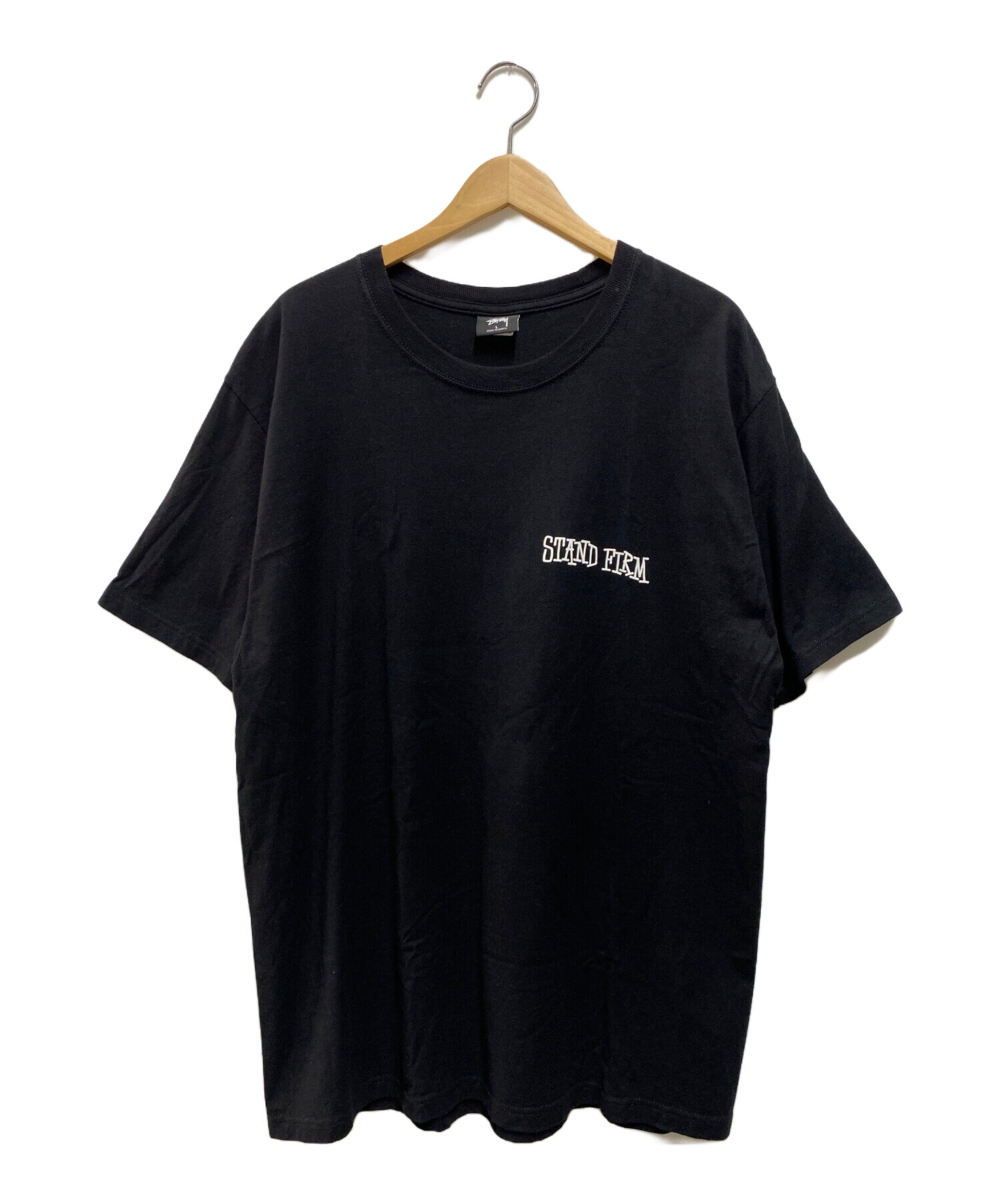中古・古着通販】stussy (ステューシー) Stand Firm T-shirt ブラック