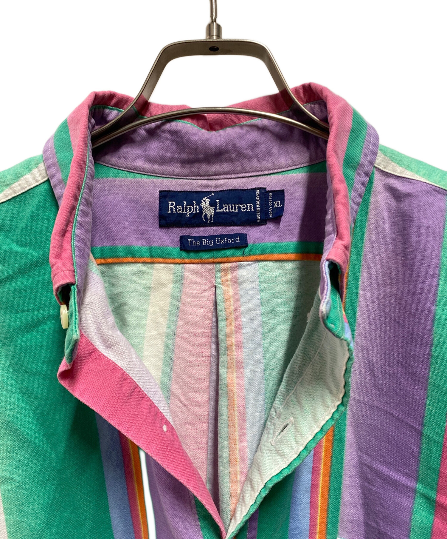 Polo Ralph Lauren ラガーシャツ マルチストライプ XL 中古・古着通販】RALPH LAUREN (ラルフローレン) マルチストライプ