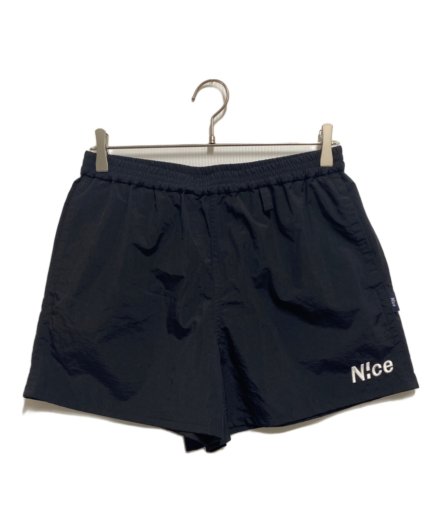 中古・古着通販】N!ce (ナイス) Nylon Half Pants ブラック サイズ:S
