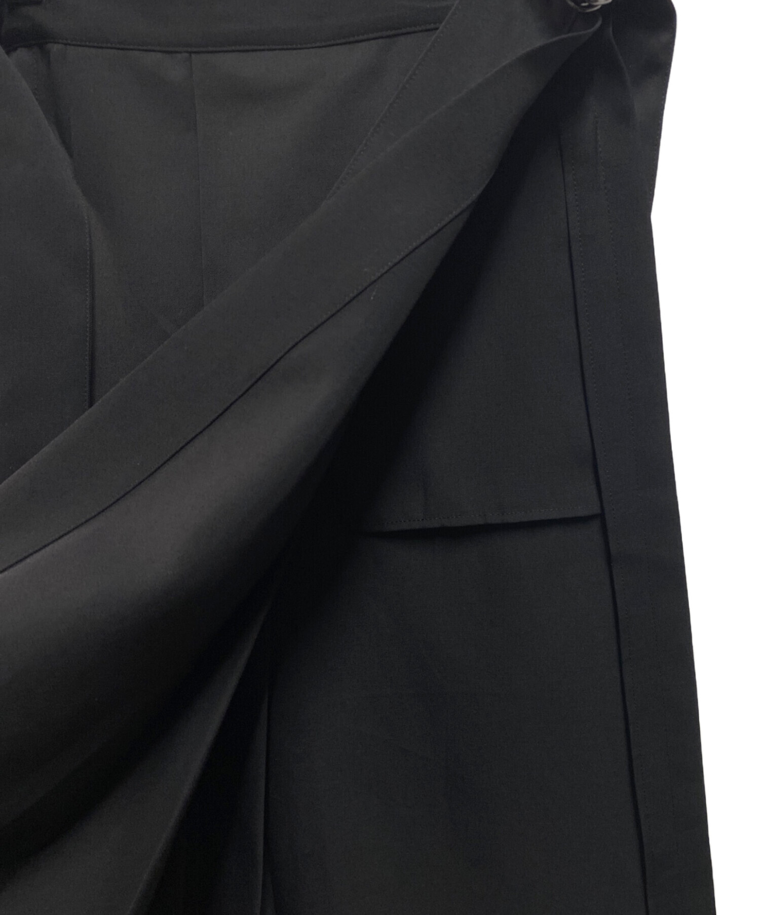 中古・古着通販】Ujoh (ウジョー) ウールギャバジンラップスカート