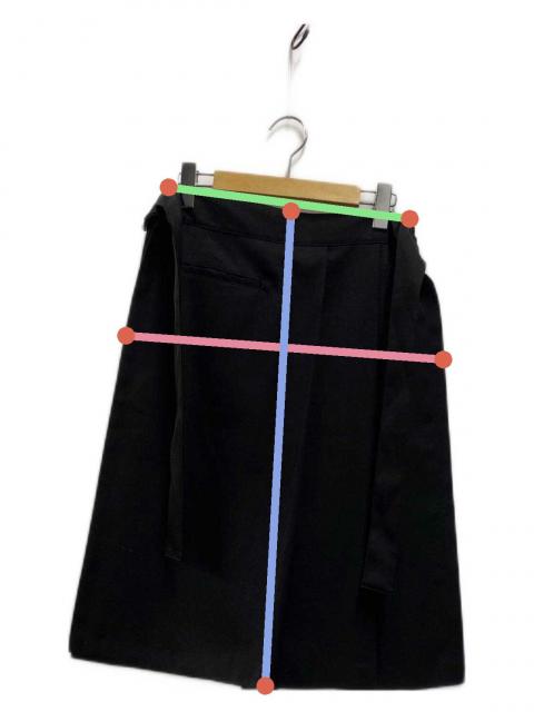 中古・古着通販】Ujoh (ウジョー) ウールギャバジンラップスカート