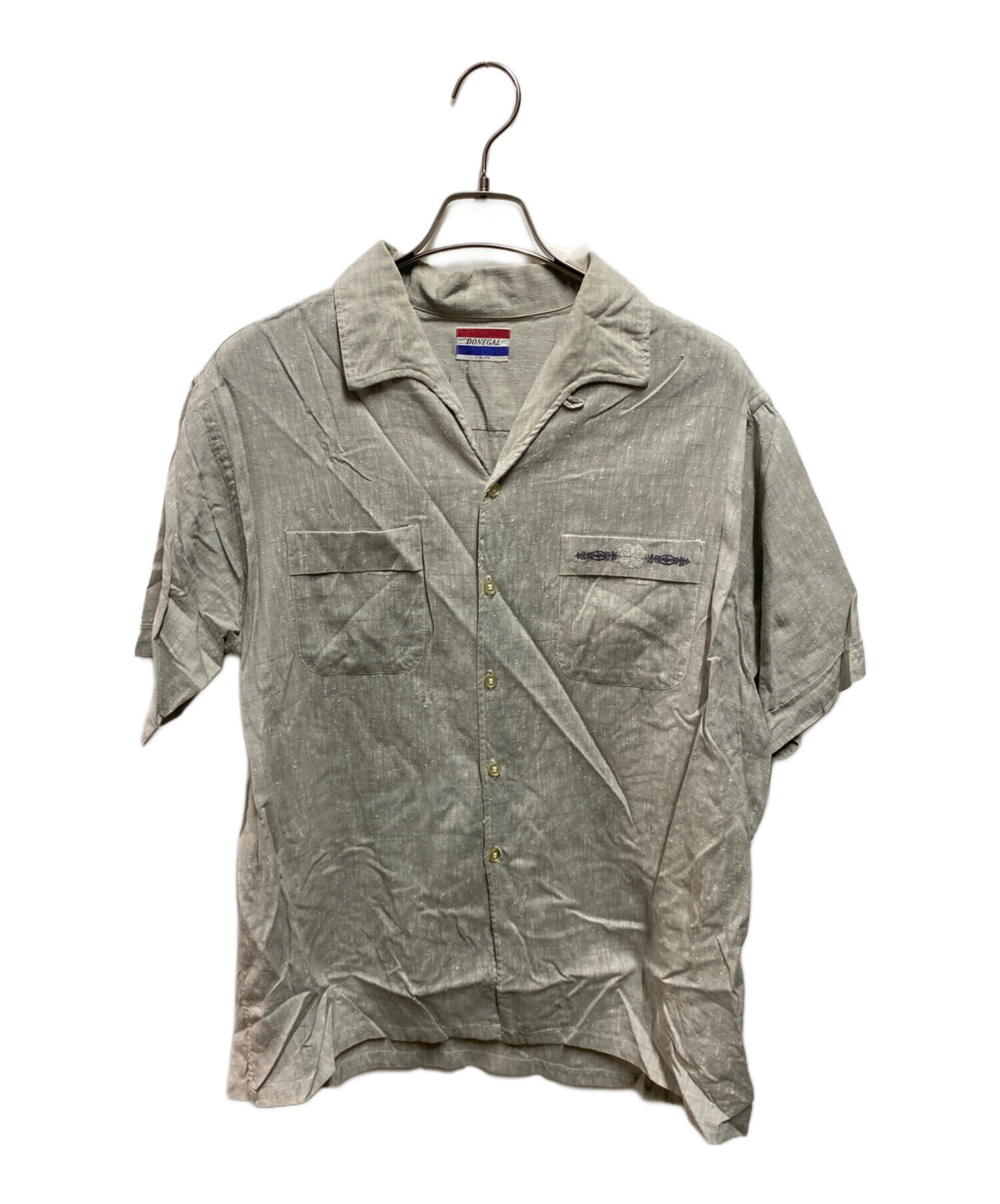 中古・古着通販】Donegal (ドネガル) 60sオープンカラーシャツ グレー