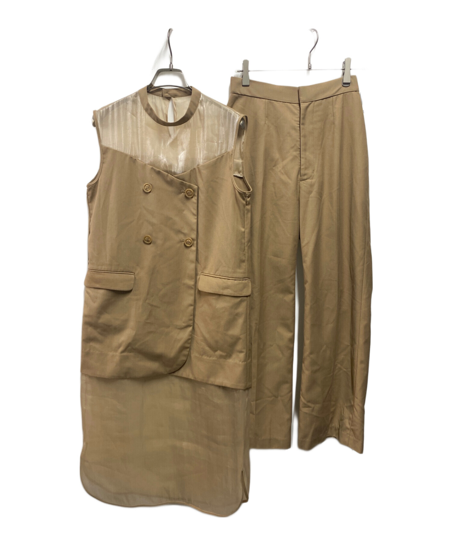 中古・古着通販】Ameri (アメリ) MEDI JACKET DOCKING SHEER SET UP 
