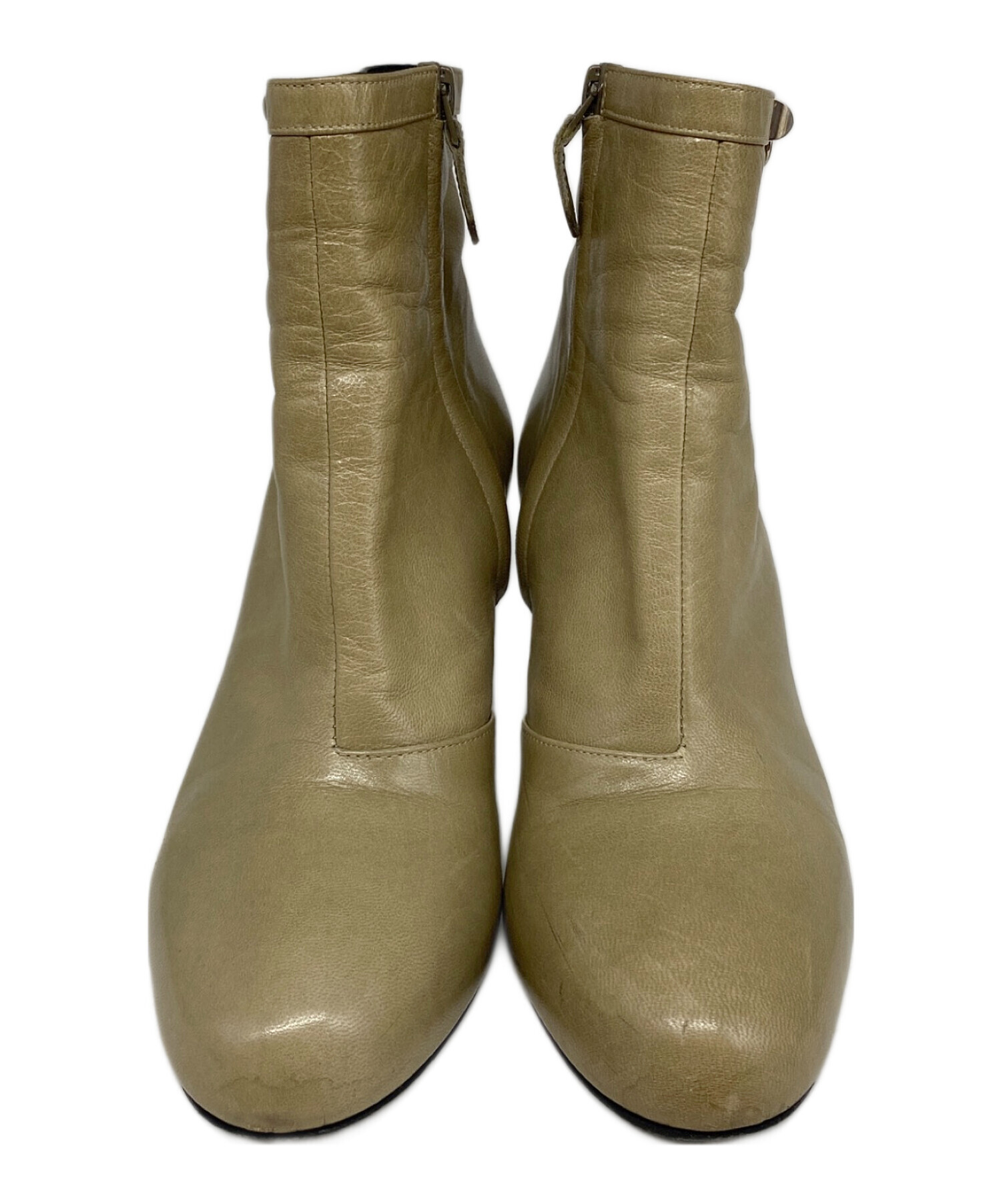 中古・古着通販】HERMES (エルメス) ショートブーツ ベージュ