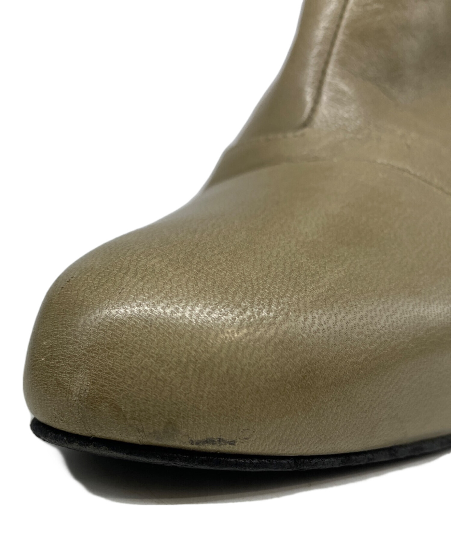 中古・古着通販】HERMES (エルメス) ショートブーツ ベージュ