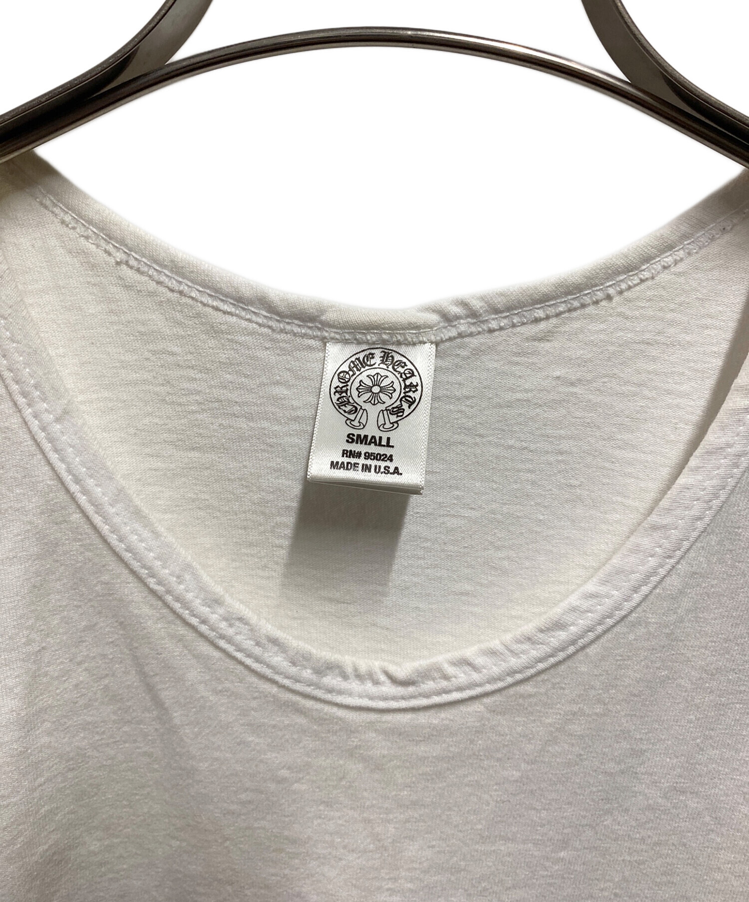 新品　CHROM HEARTS クロムハーツ Y NOT CH刺繍 タンクトップ CHROME HEARTS（クロムハーツ） USA LOGO Tank Top ロゴタンクトップ