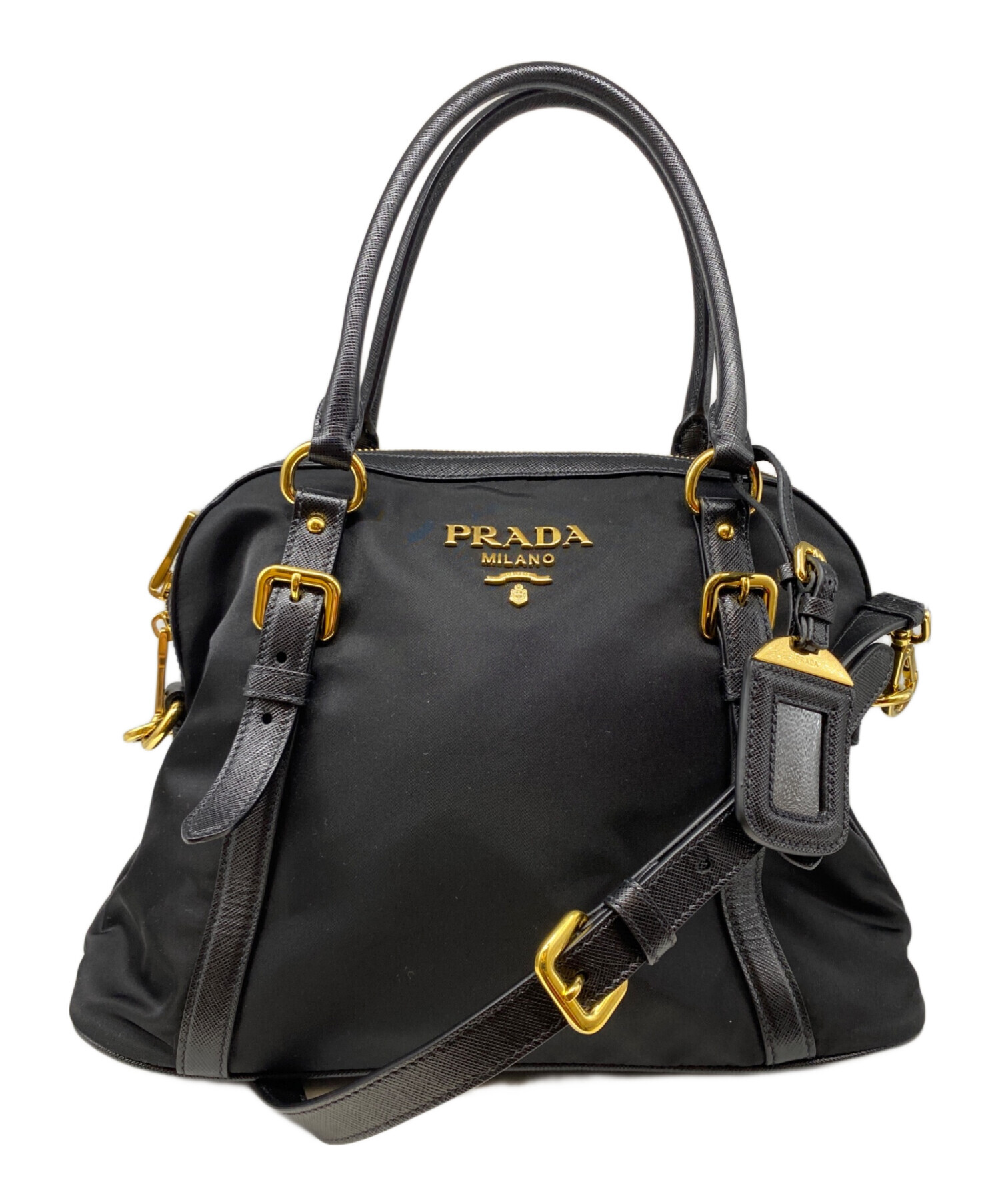 PRADA ブラック ナイロンバック 2way TESSUTO+SAFFIAN PRADA ブラック ナイロンバック 2way TESSUTO+SAFFIAN