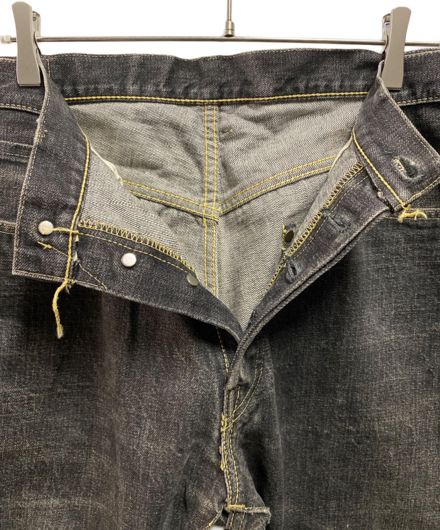 中古・古着通販】DENIME (ドゥニーム) ブラックデニムパンツ ブラック