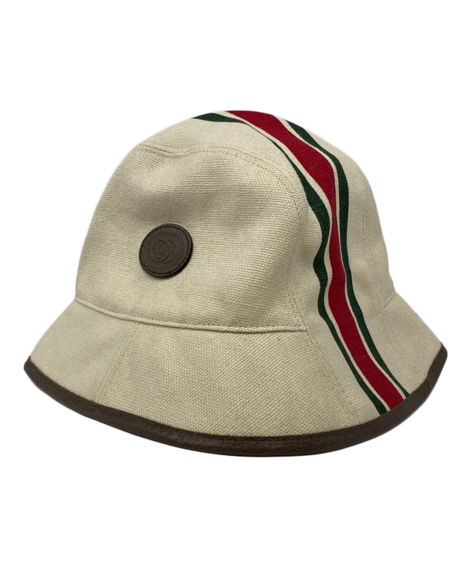 中古・古着通販】GUCCI (グッチ) Web Stripe Canvas Fedora Hat