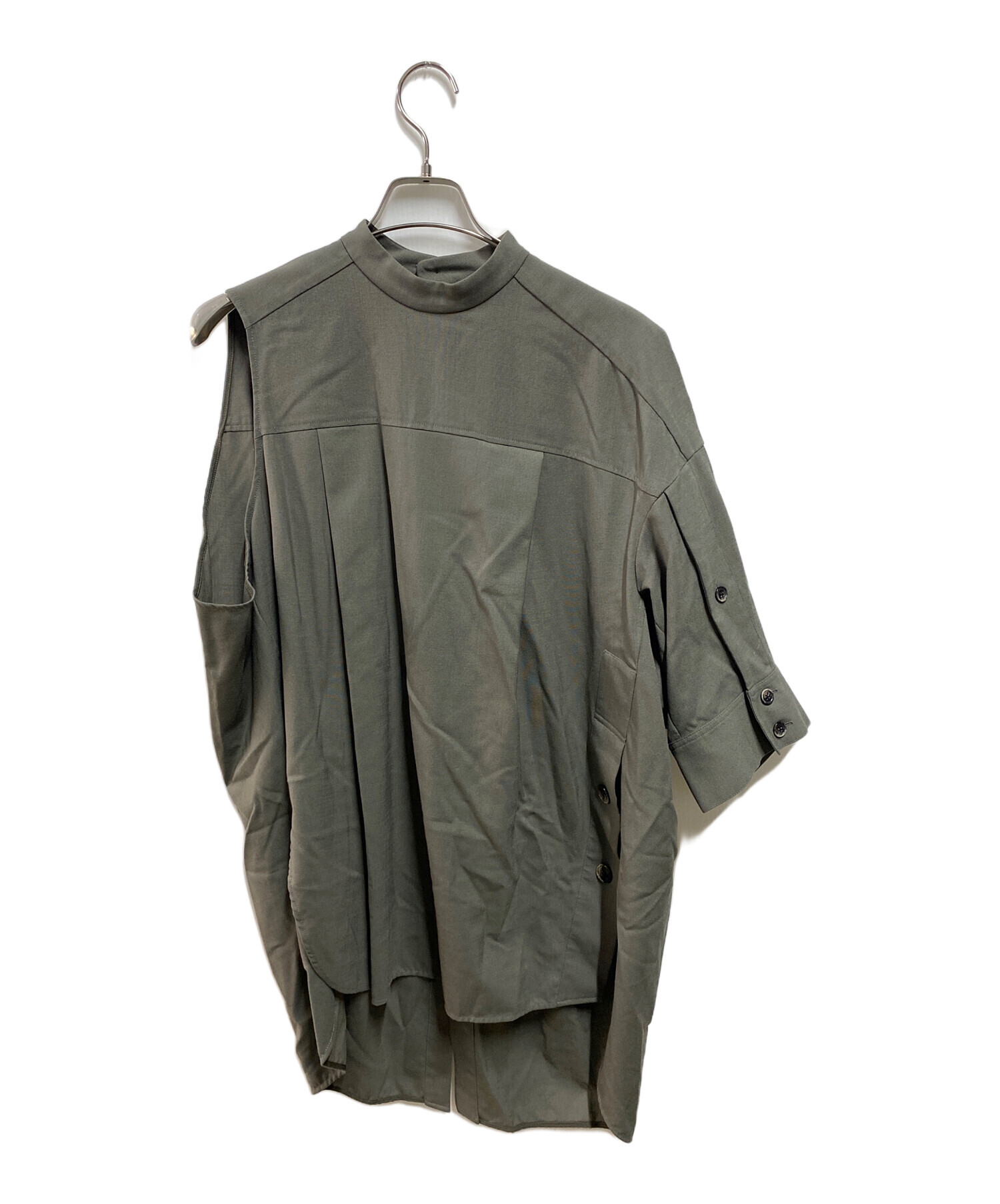 最終価格美品ENFOLD ハイツイストWO SHIRT ベージュ 38