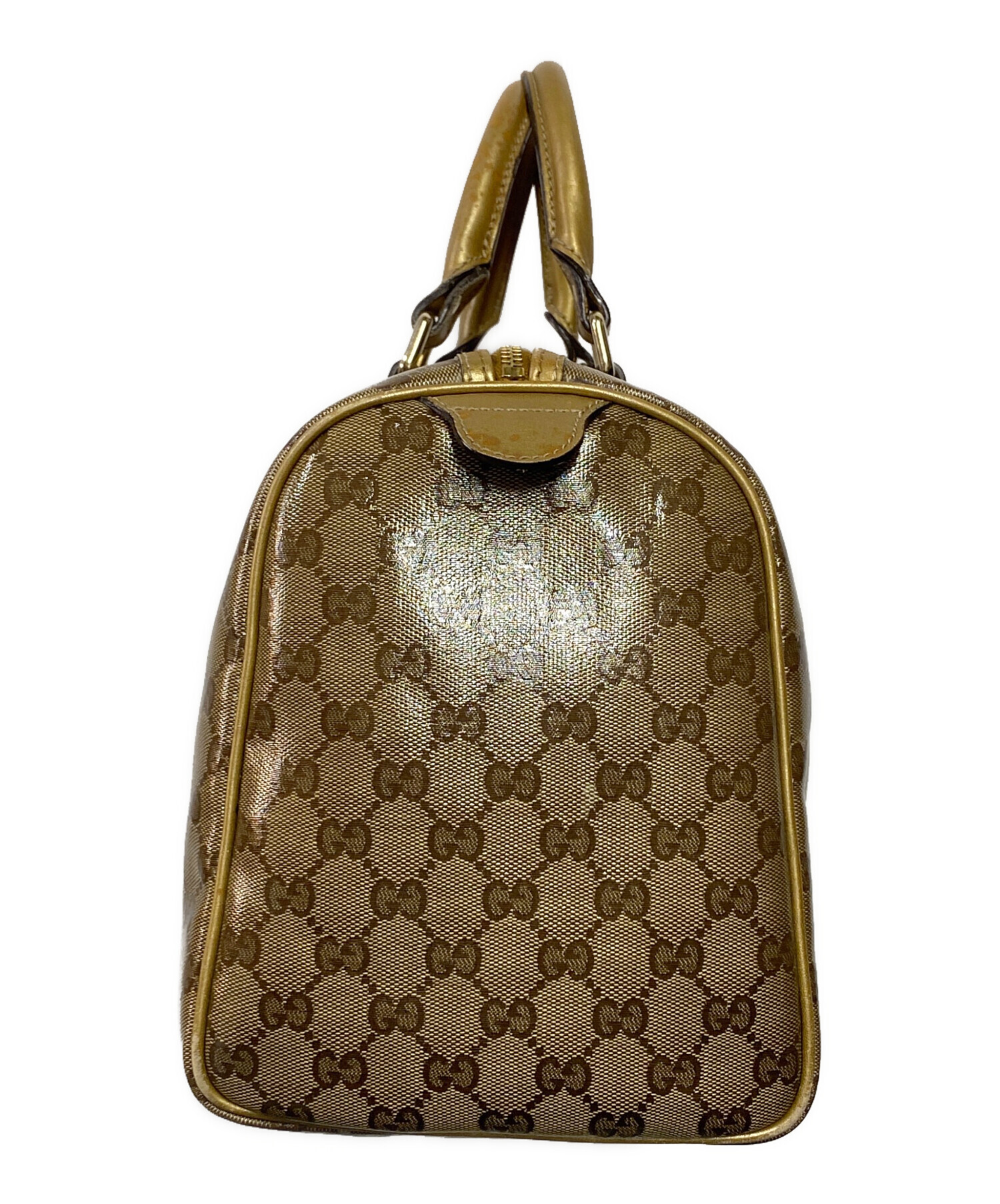 中古・古着通販】GUCCI (グッチ) ボストンバッグ ベージュ｜ブランド