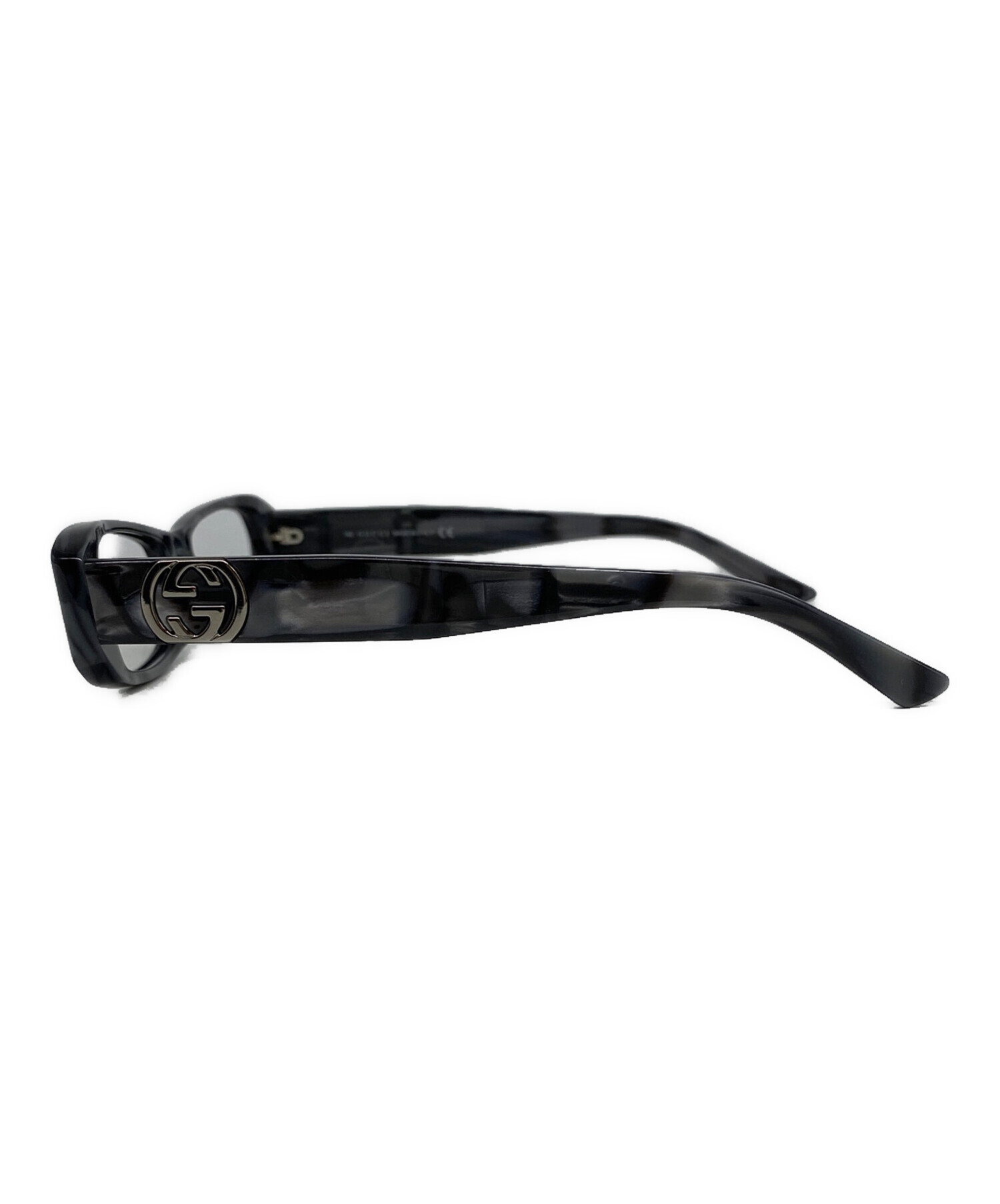 GUCCI グッチ メガネ  黒 【古着】【中古】【送料無料】 GUCCI - GUCCI グッチ メガネ 黒 【古着】【中古】【送料無料】の通販