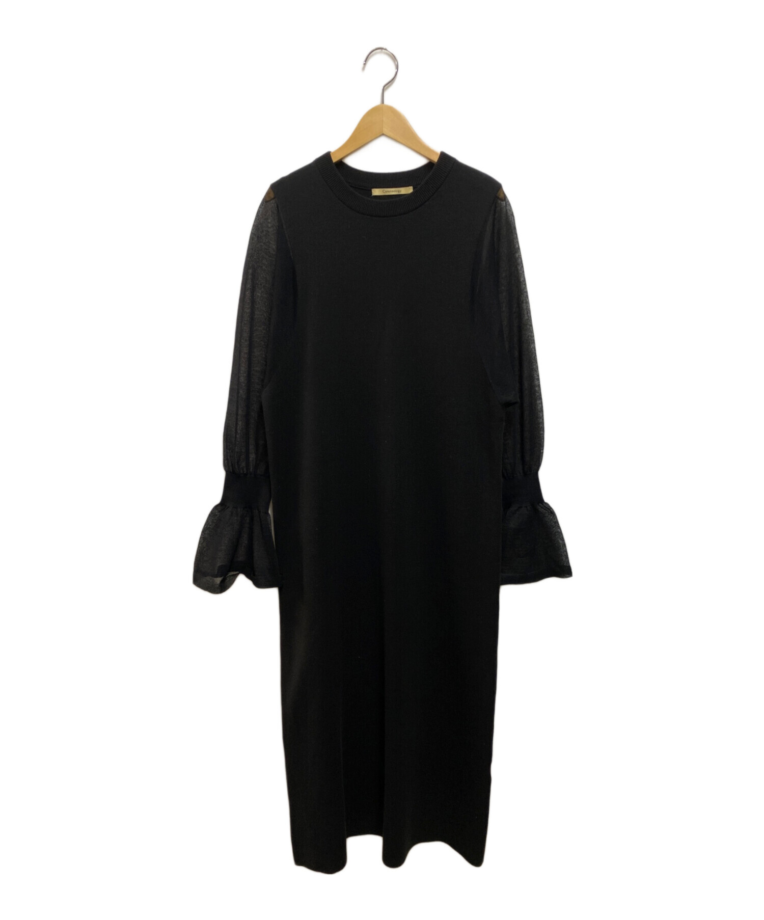 試着のみカレンソロジーランタンスリーブニットワンピース