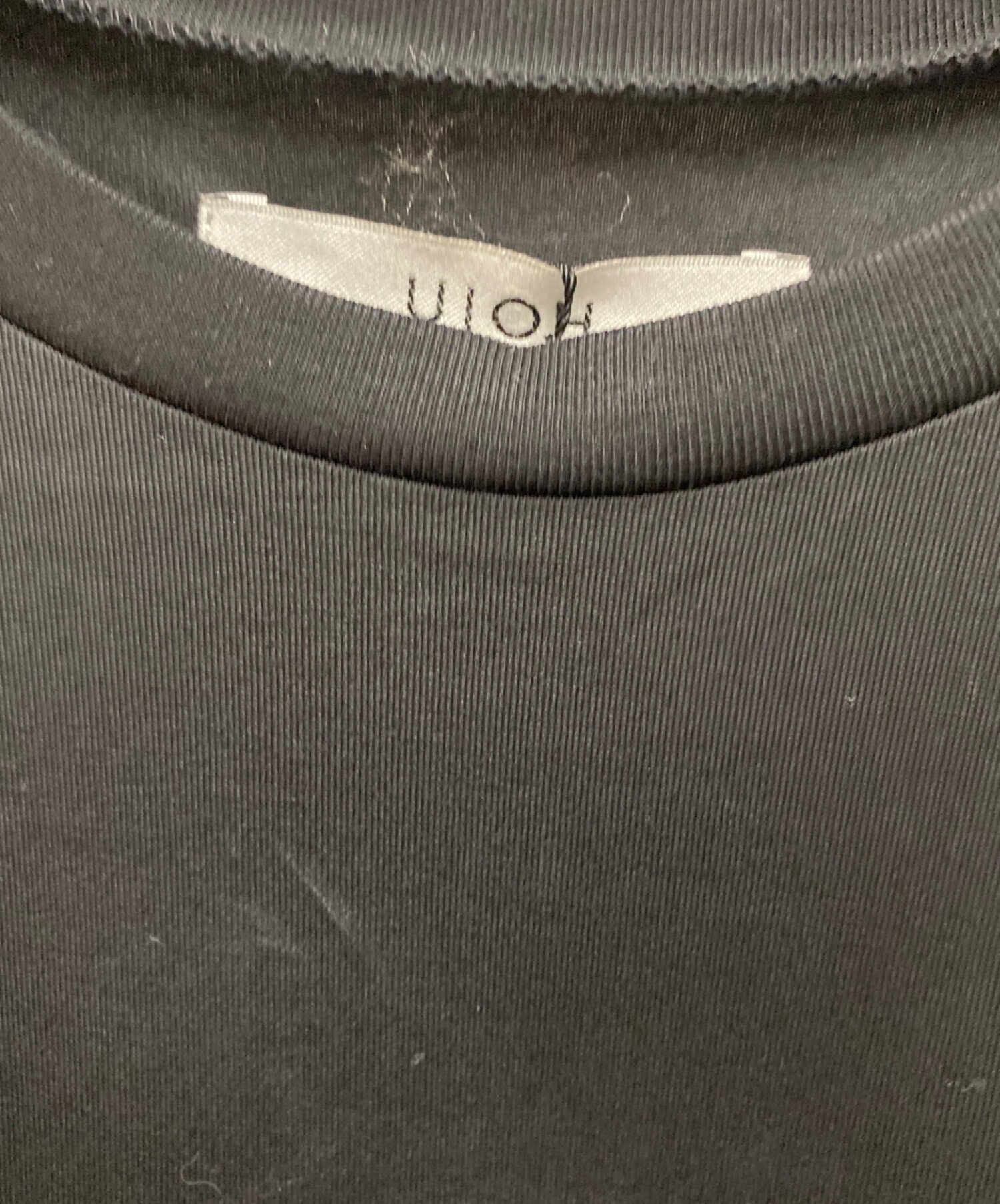 中古・古着通販】Ujoh (ウジョー) アシンメトリーノースリーブTシャツ 