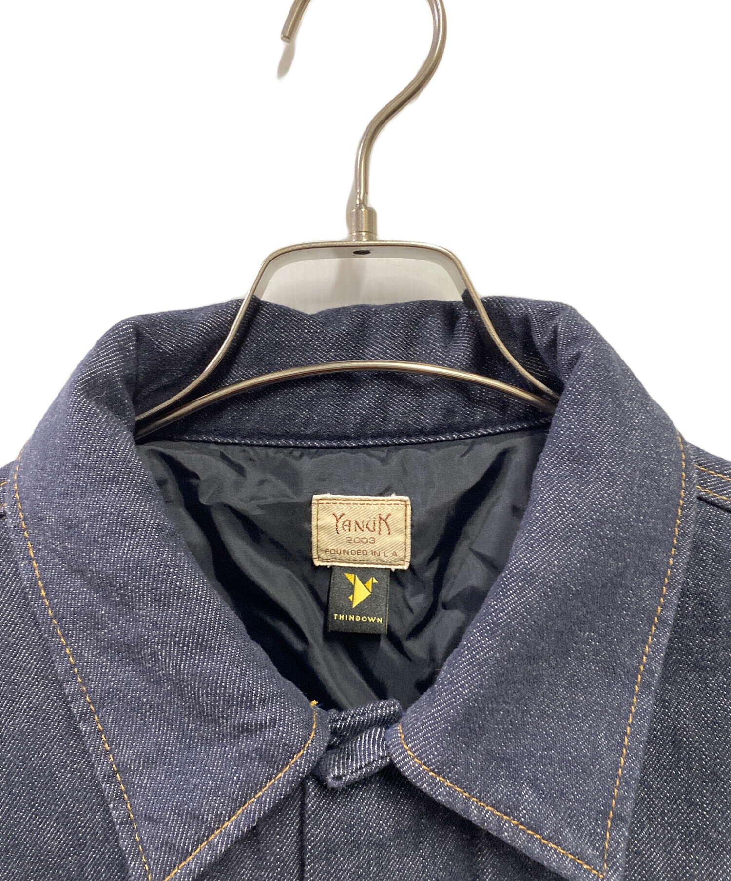 中古・古着通販】YANUK (ヤヌーク) ダウンジーンジャケット インディゴ