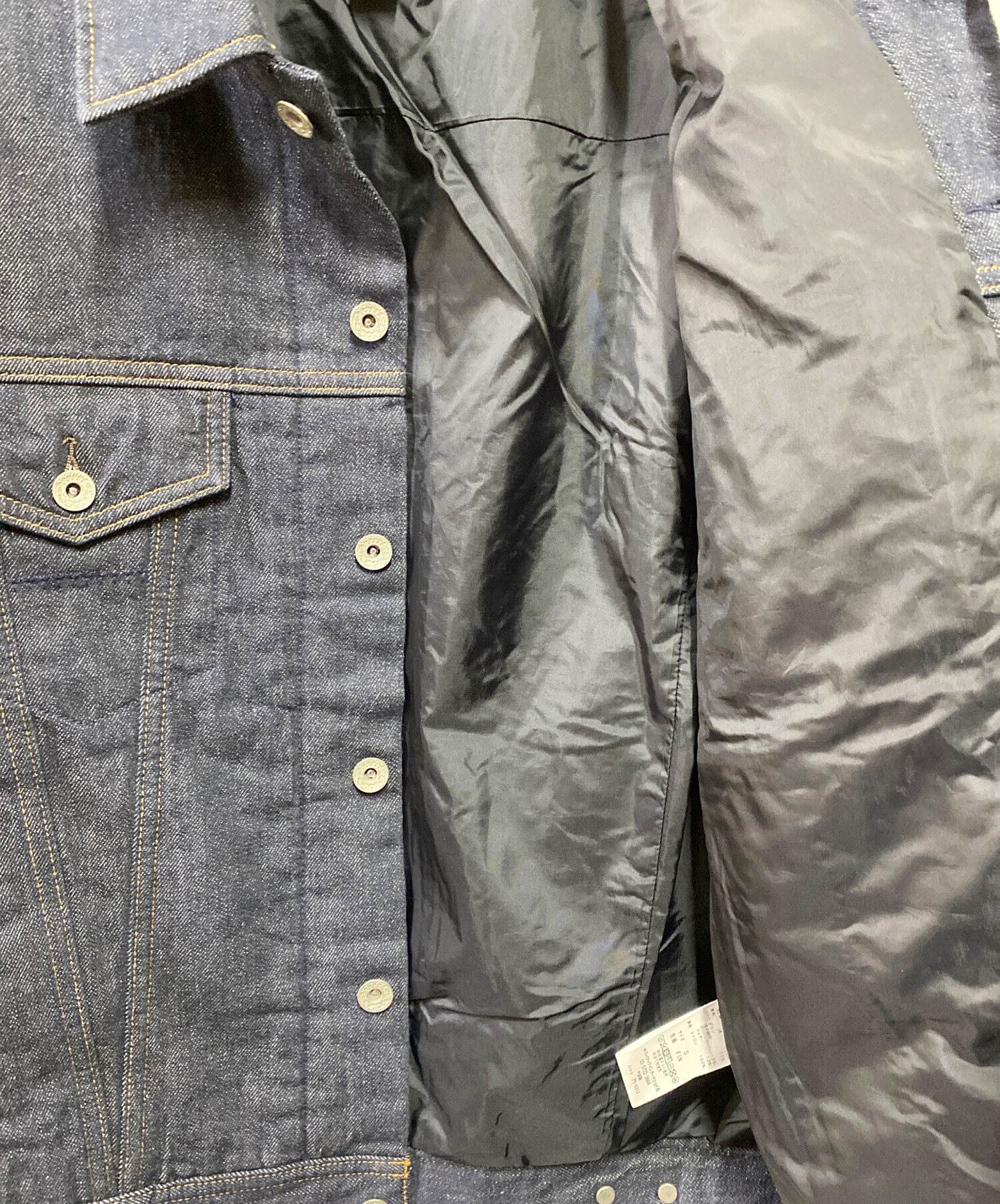 未使用7.4万 YANUK ダウン入り デニムジャケット Ｇジャン M 中古・古着通販】YANUK (ヤヌーク) デニムダウンジャケット インディゴ