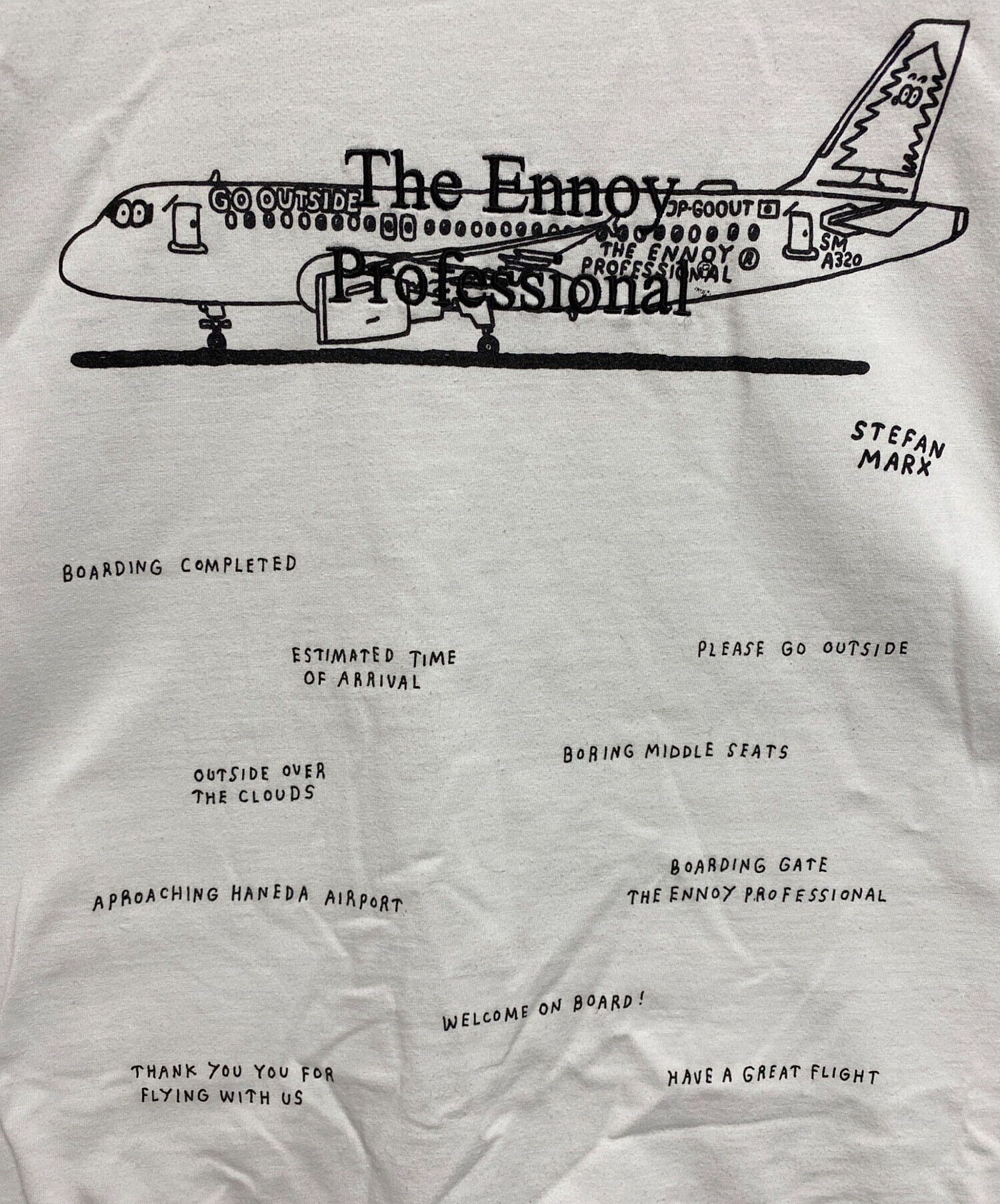 中古・古着通販】ENNOY (エンノイ) Stefan Marx T-Shirt ホワイト 