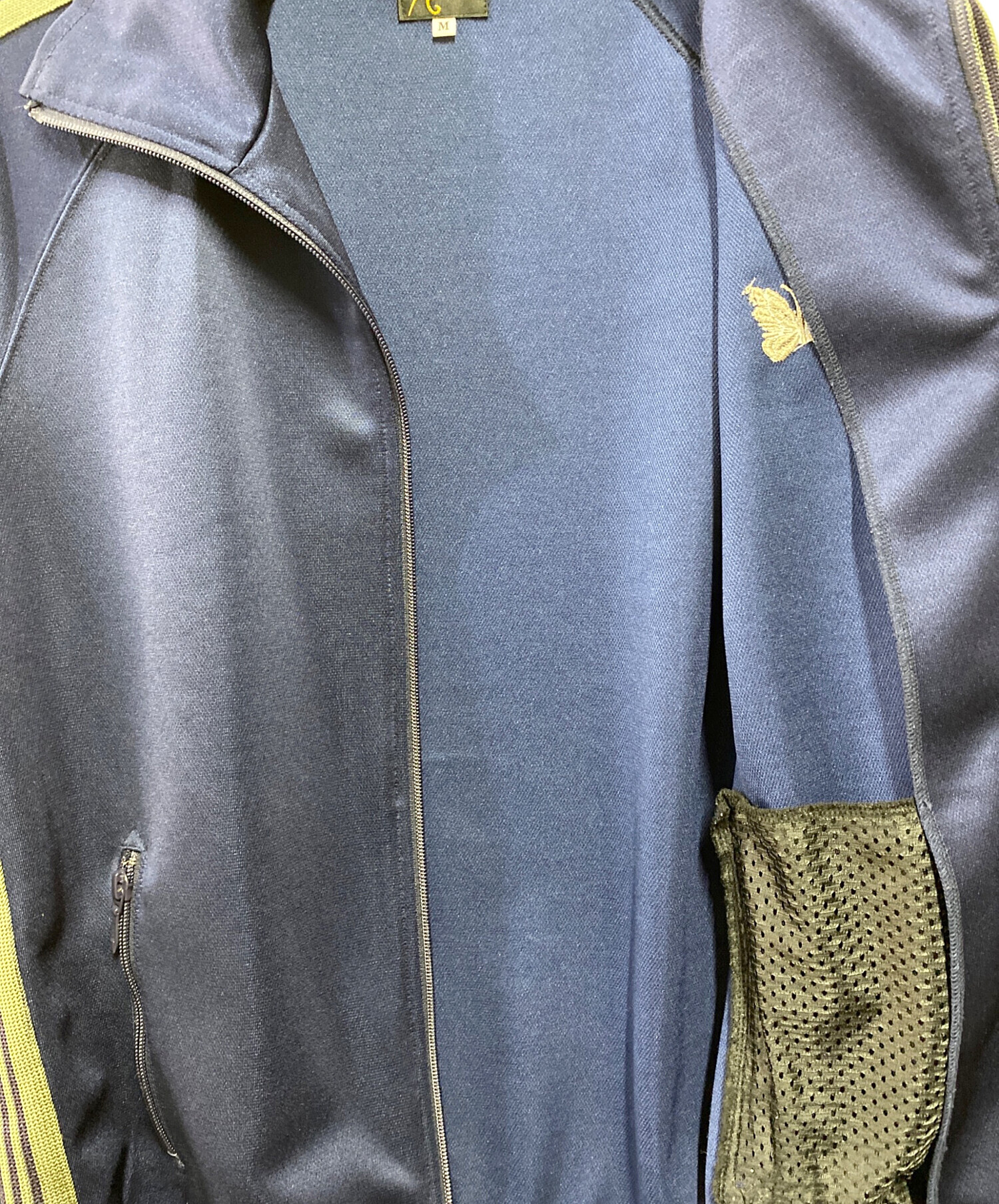 【出品8/20まで】Needles トラックジャケット S ネイビー×ゴールド 中古・古着通販】Needles (ニードルズ) FREAK'S STORE (フリークス