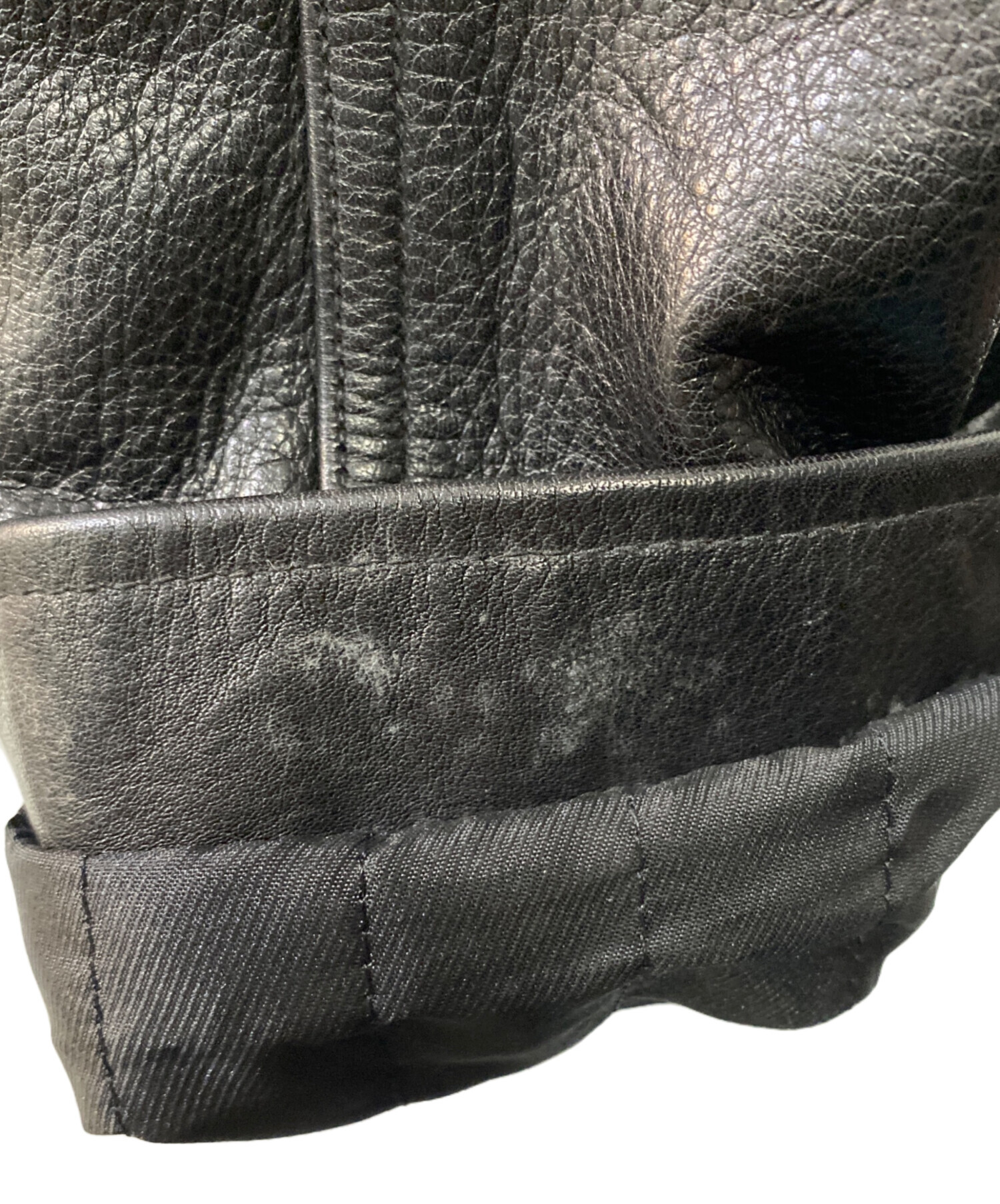 中古・古着通販】COACH (コーチ) レザージャケット ブラック サイズ:L