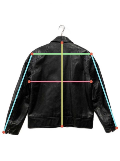 中古・古着通販】COACH (コーチ) レザージャケット ブラック サイズ:L