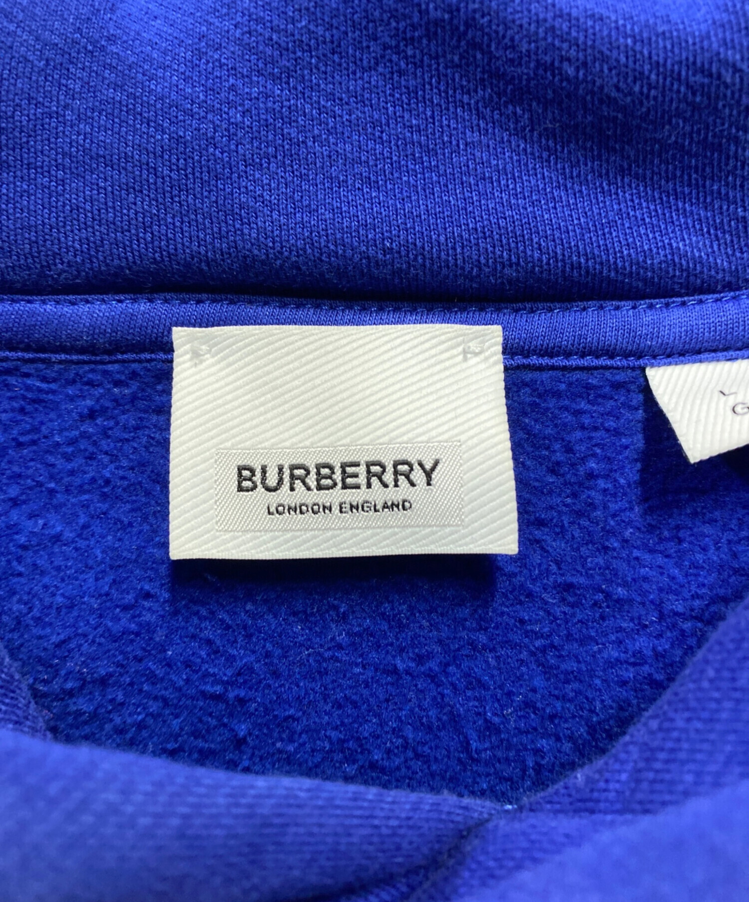 中古・古着通販】BURBERRY (バーバリー) プルオーバーパーカー ブルー 