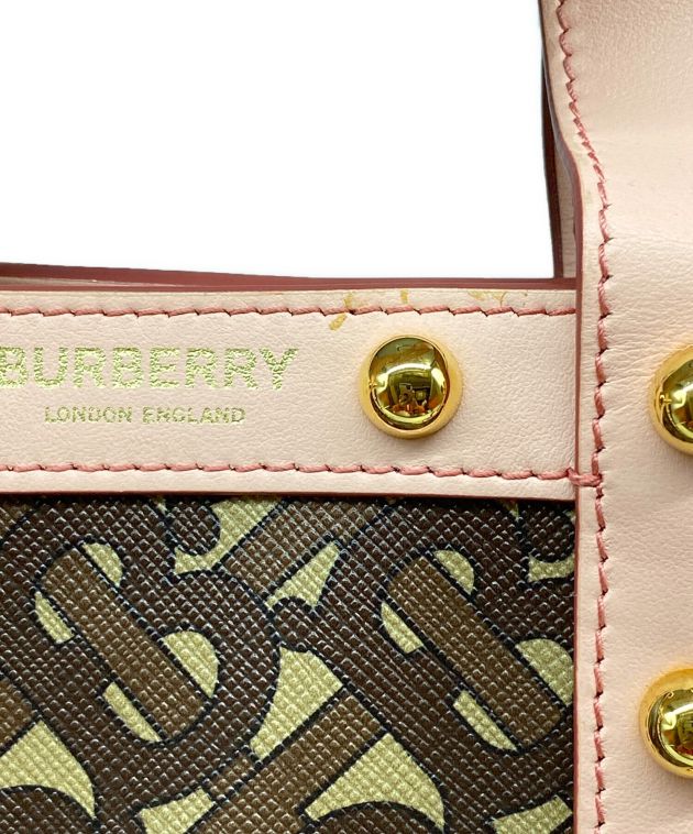 Burberry 2wayトートバッグ　モノグラム 中古・古着通販】BURBERRY (バーバリー) TBモノグラム2WAYトートバッグ