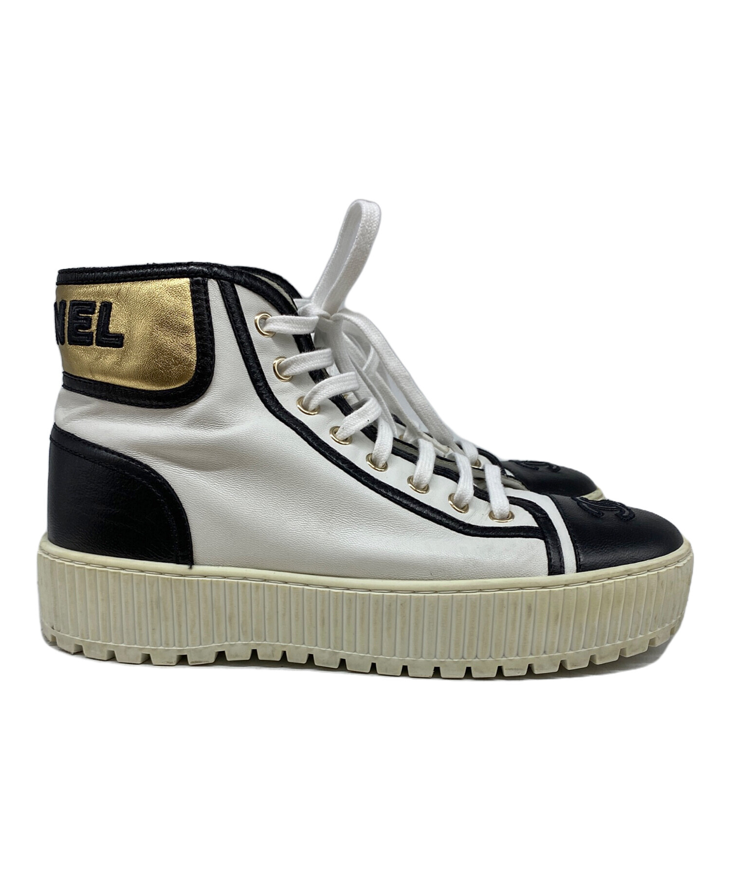 中古・古着通販】CHANEL (シャネル) スニーカー ホワイト サイズ:38