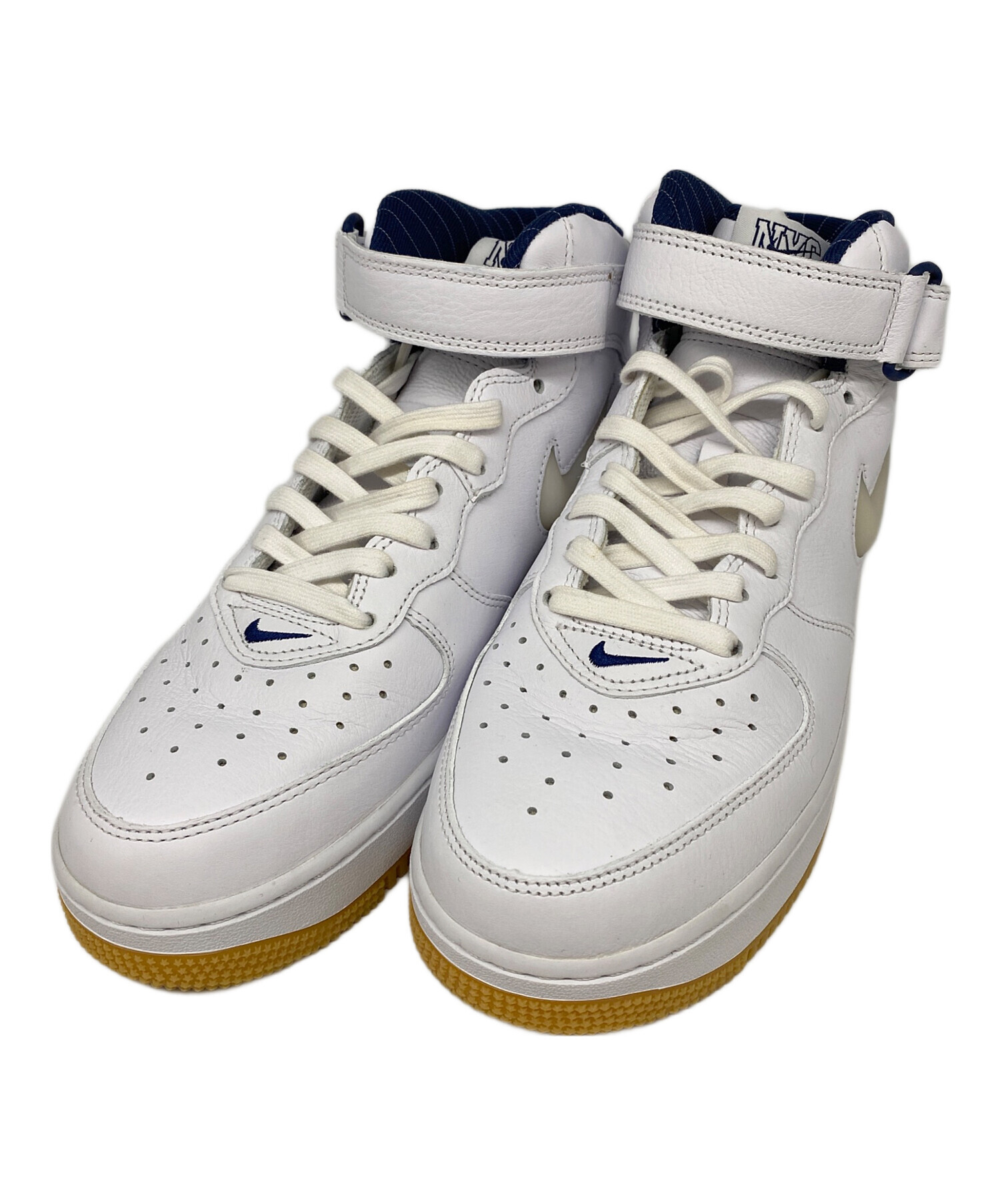 中古・古着通販】NIKE (ナイキ) AIR FORCE 1 MID QS NYC ホワイト 