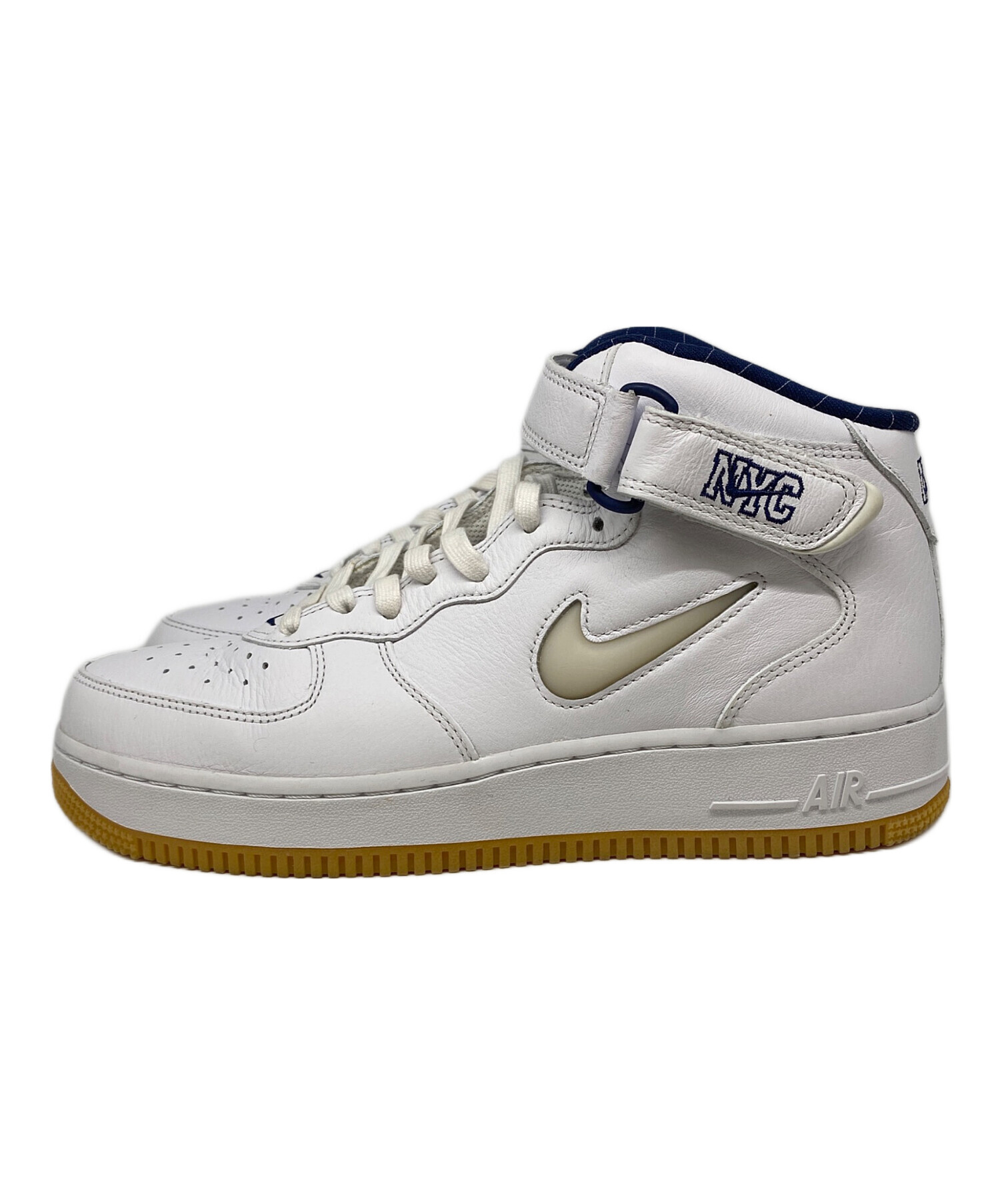 中古・古着通販】NIKE (ナイキ) AIR FORCE 1 MID QS NYC ホワイト 