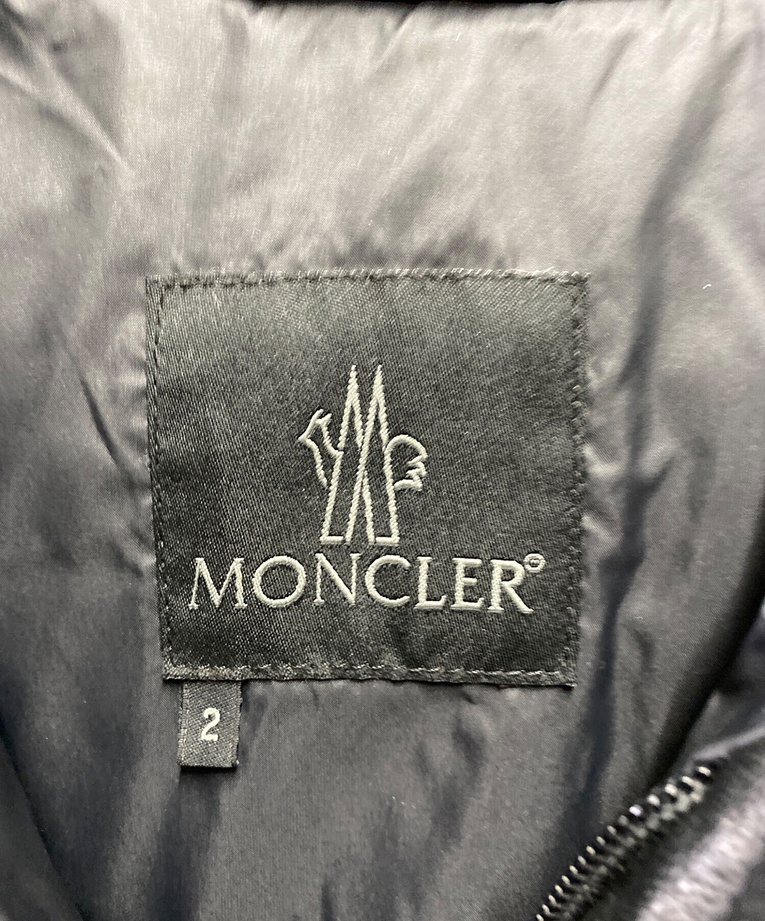 中古・古着通販】MONCLER (モンクレール) レザーダウンジャケット