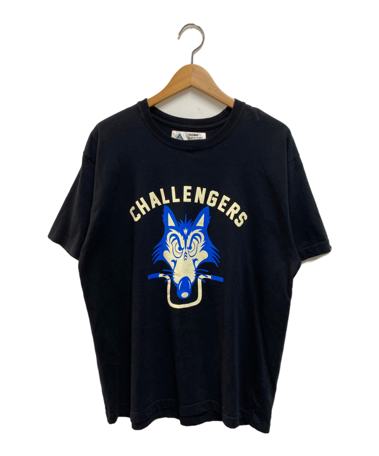 中古・古着通販】CHALLENGER (チャレンジャー) WOLF MC TEE ブラック 