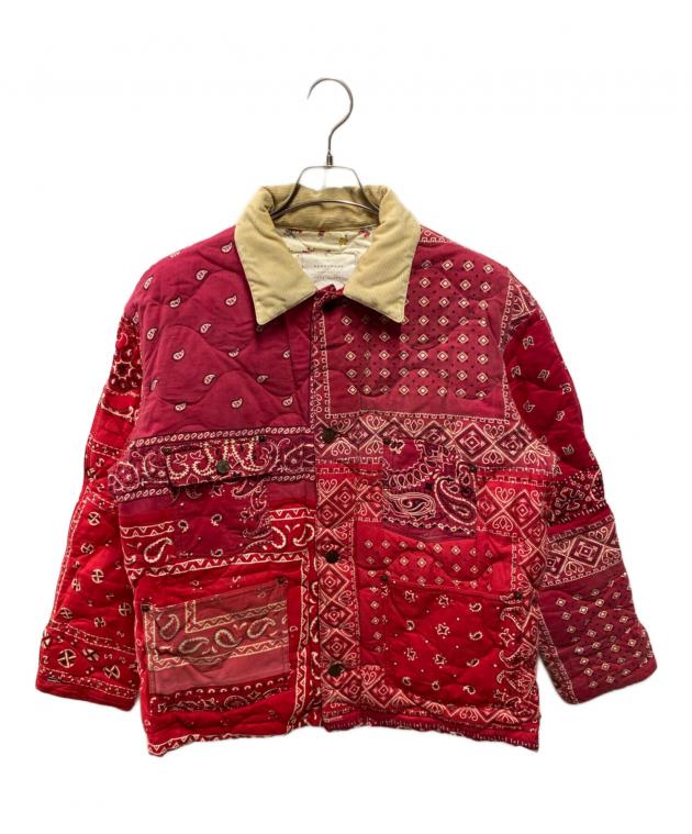 ステンカラーコート BANDANA BURN COAT / RED 中古・古着通販】READYMADE (レディメイド) QUILTED BANDANA BURN COAT